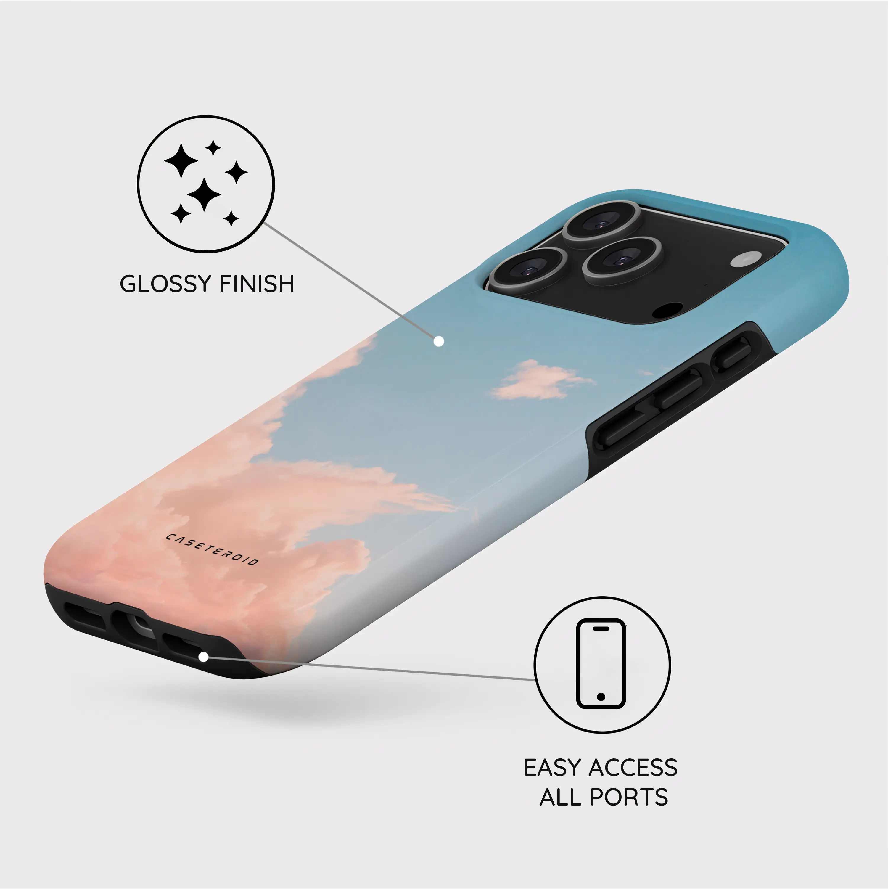 Roseate Skyline - iPhone 17 Pro Case
