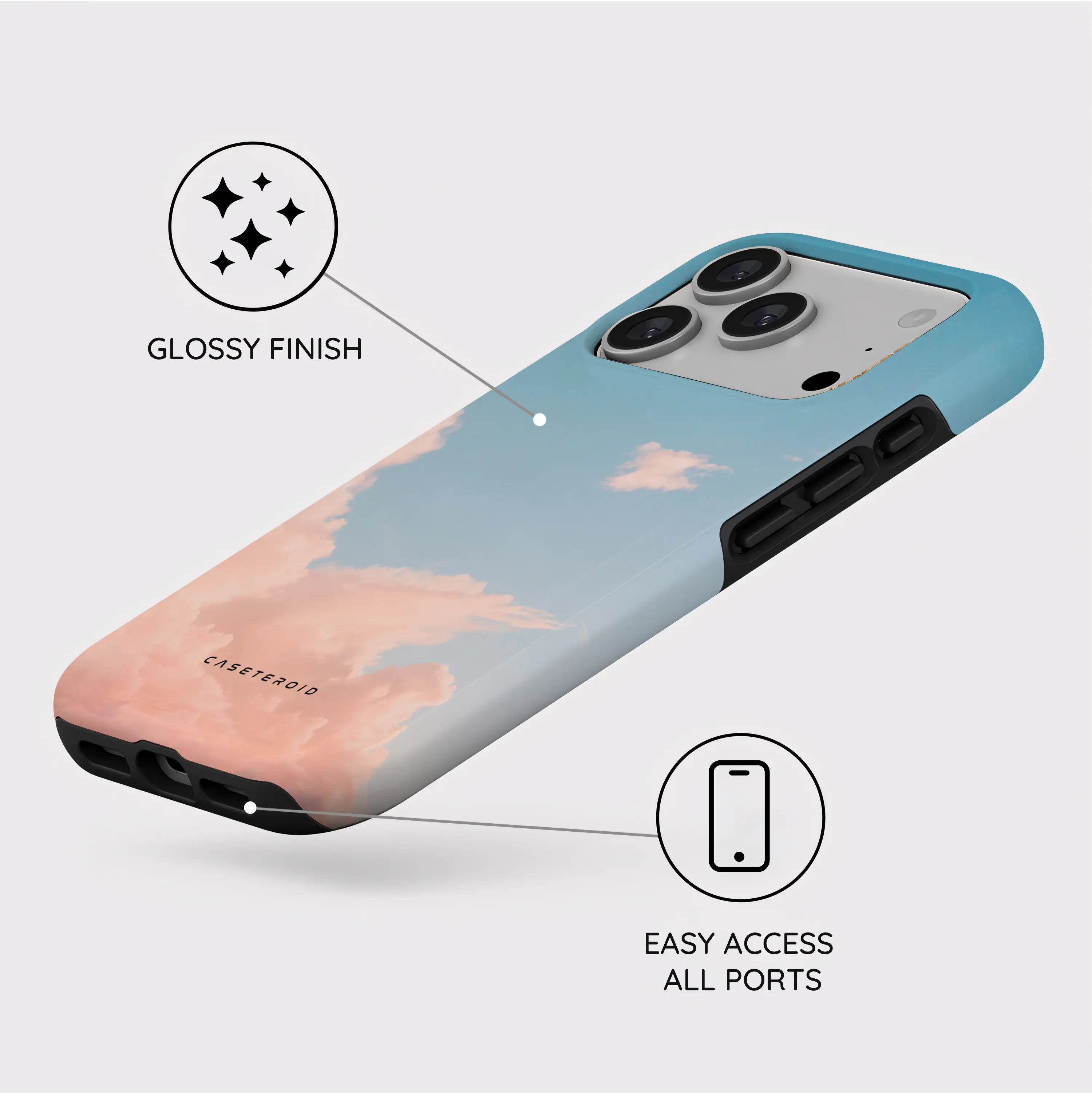 Roseate Skyline - iPhone 17 Pro Case
