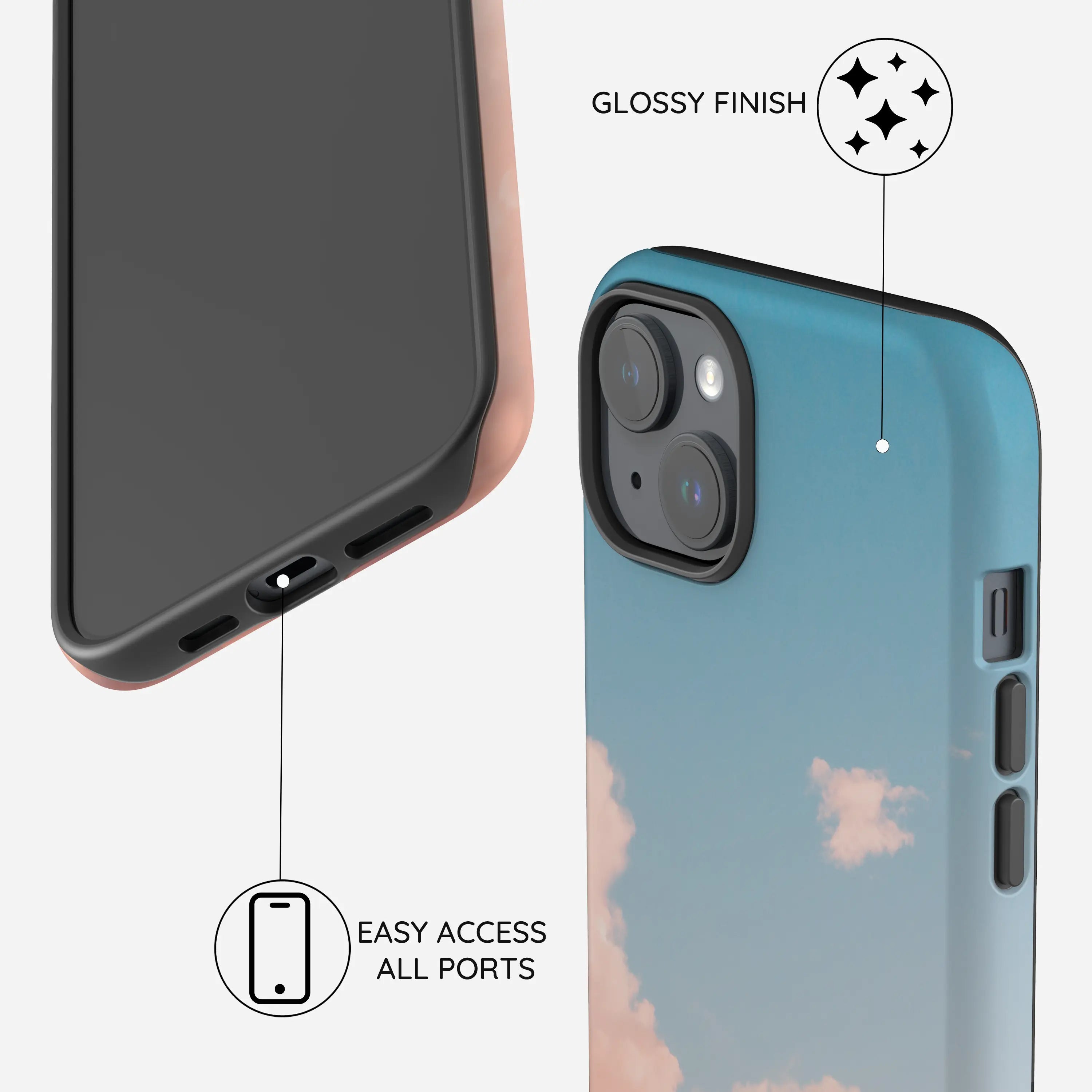 Roseate Skyline - iPhone 15 Plus Case