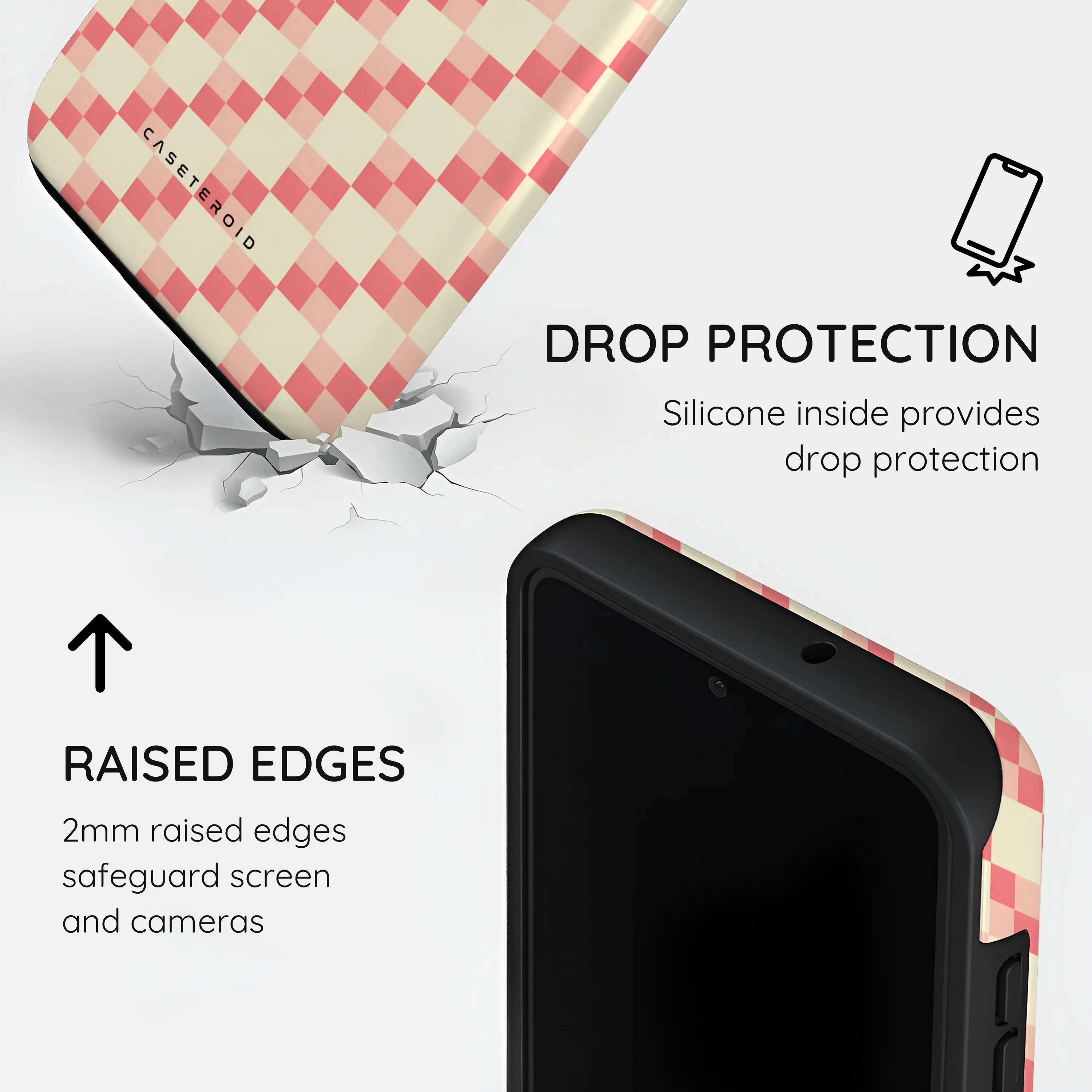 Blush Grid - Samsung Galaxy S23 Case
