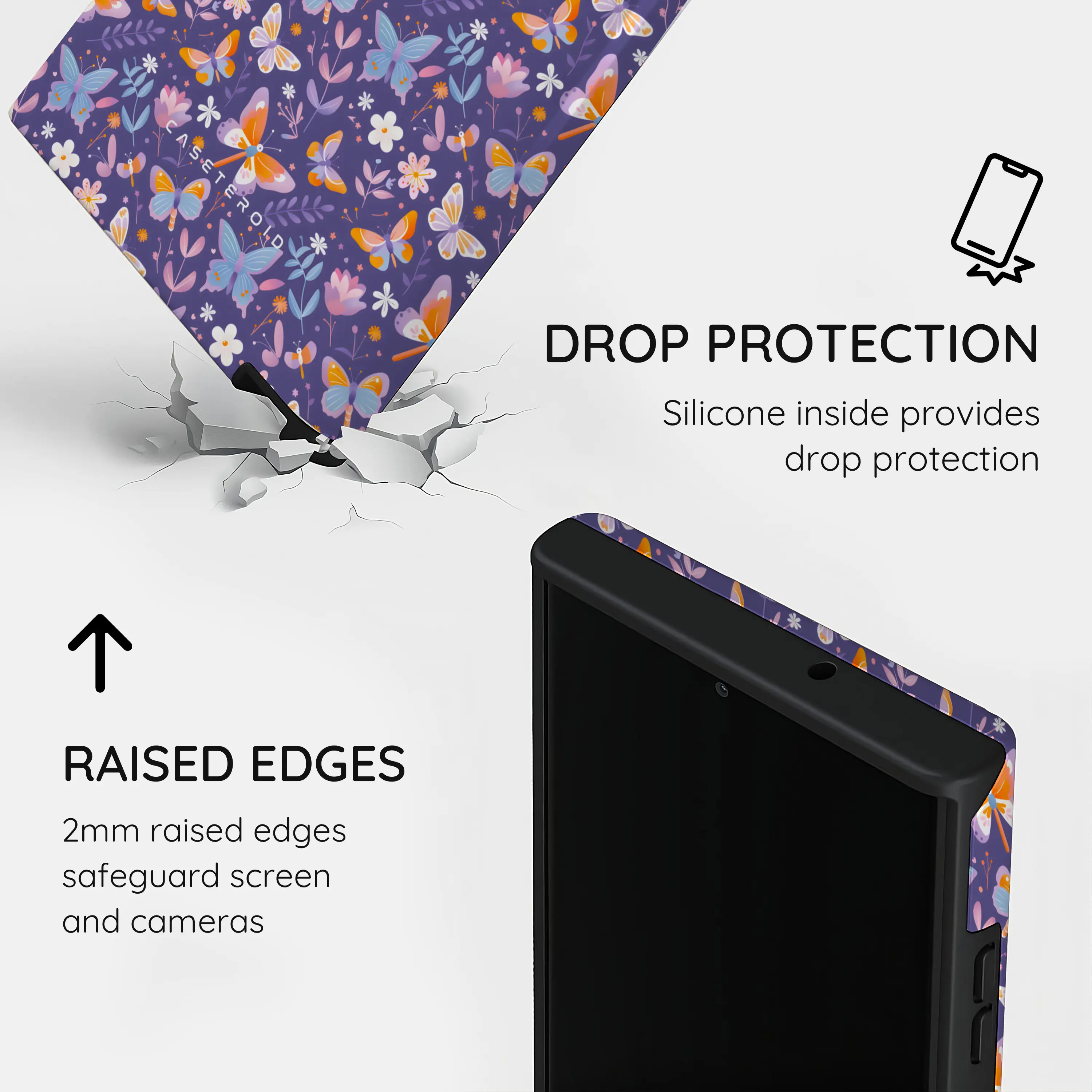 Violet Flutter - Samsung Galaxy S23 Ultra Case