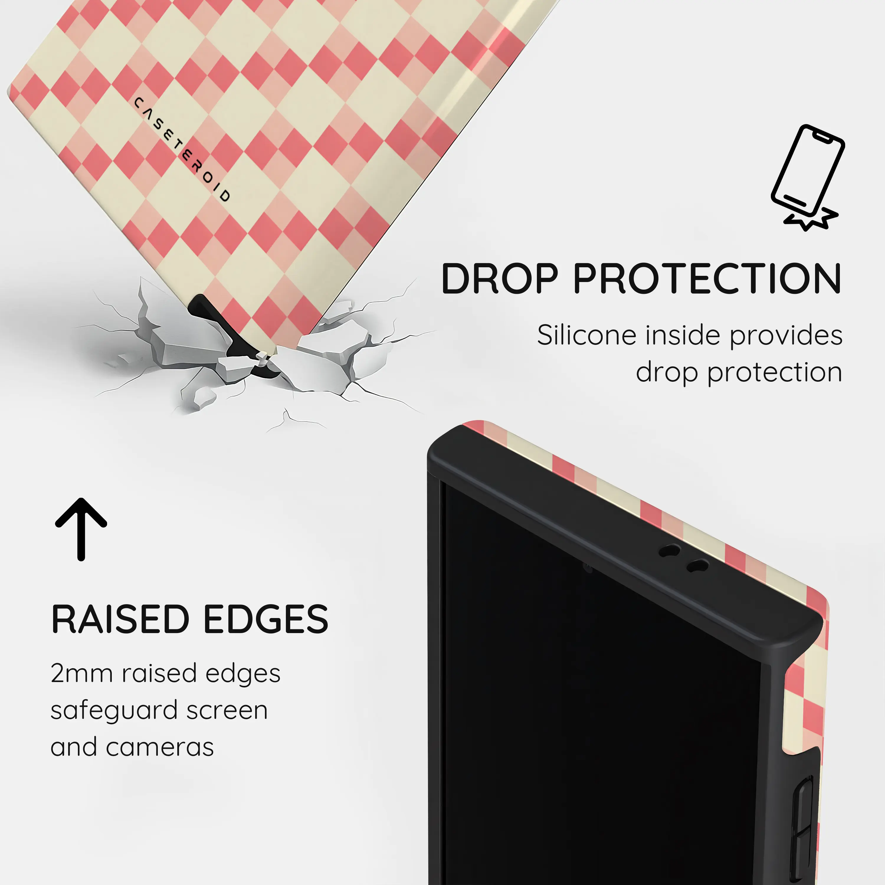 Blush Grid - Samsung Galaxy S24 Ultra Case
