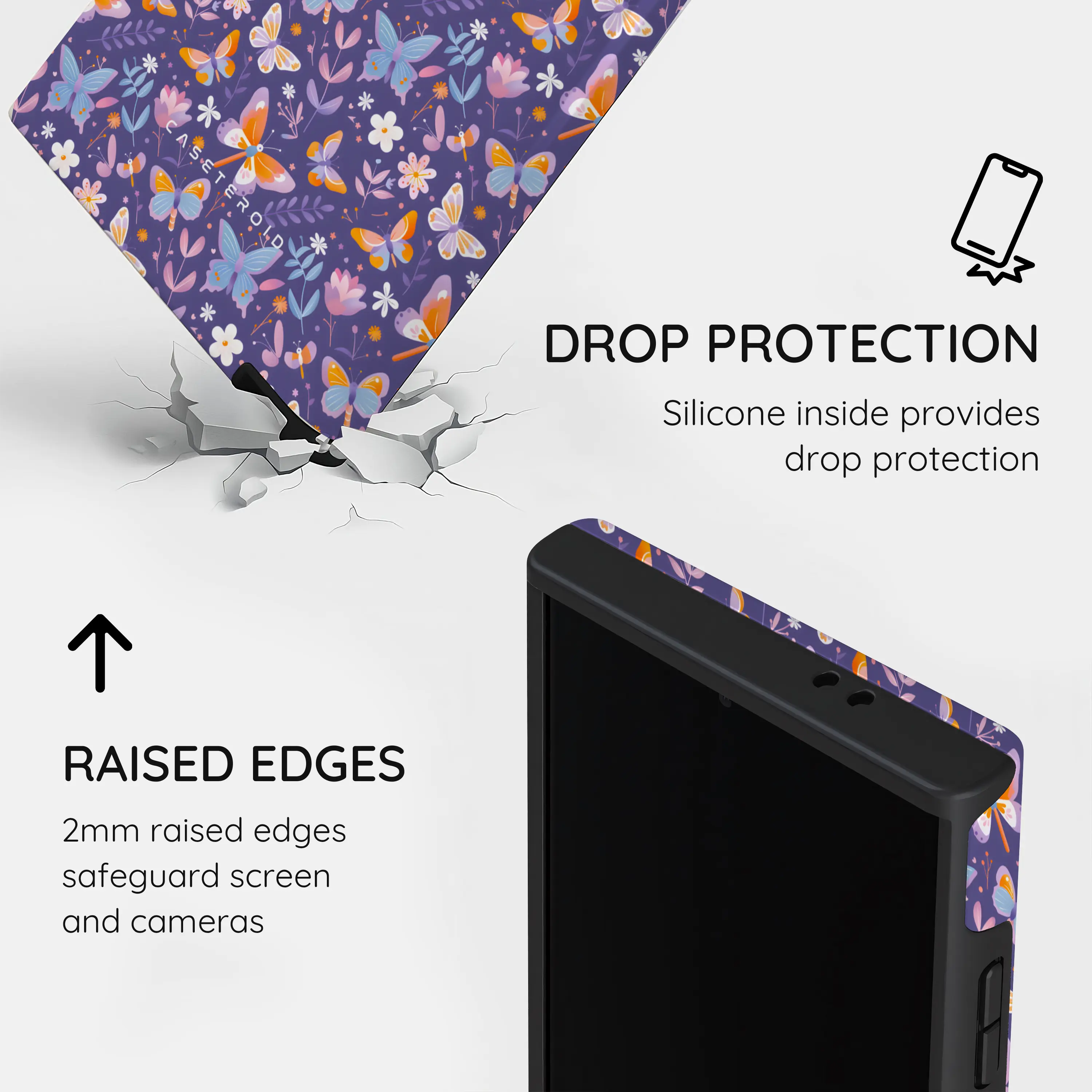 Violet Flutter - Samsung Galaxy S24 Ultra Case