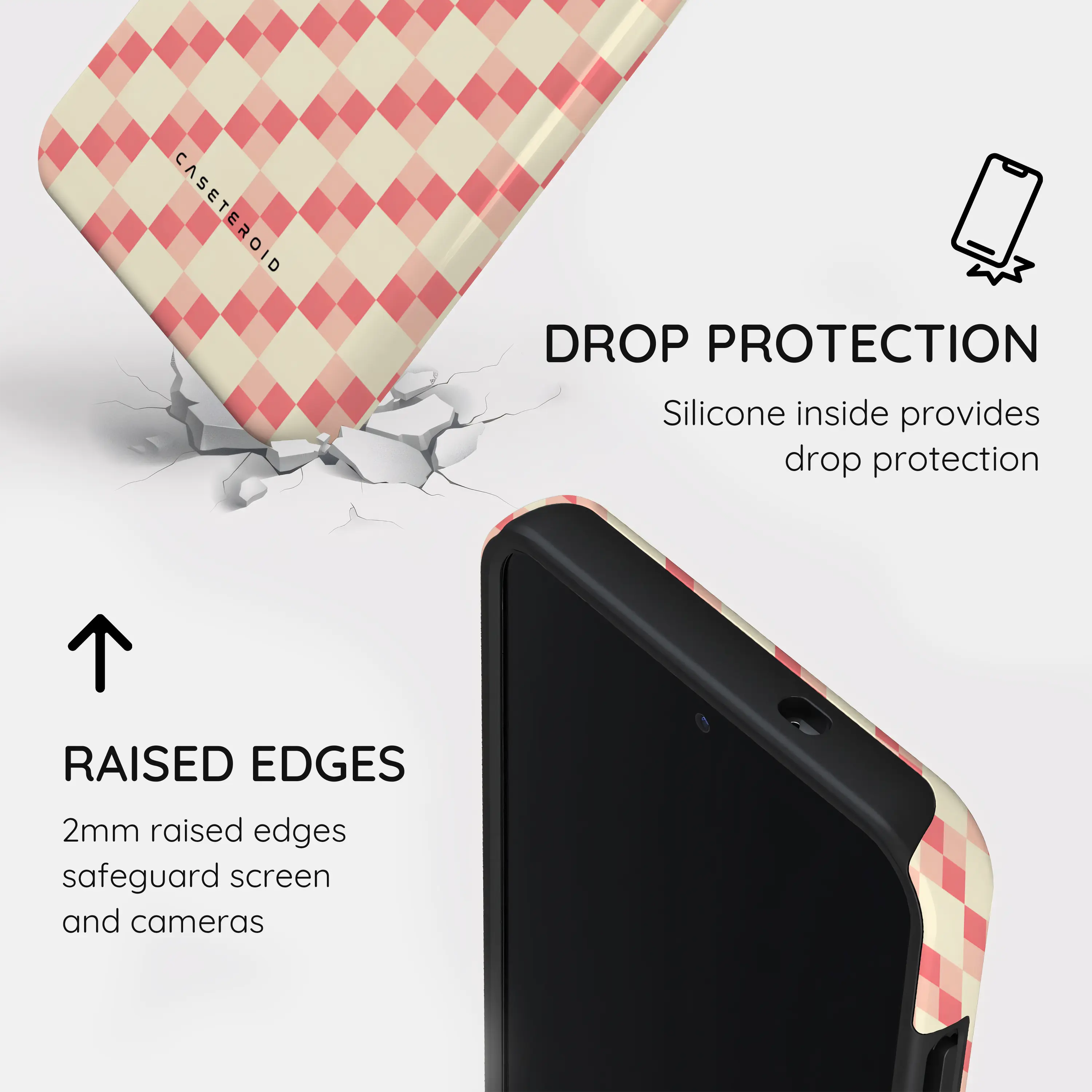 Blush Grid - Samsung Galaxy S25 Case