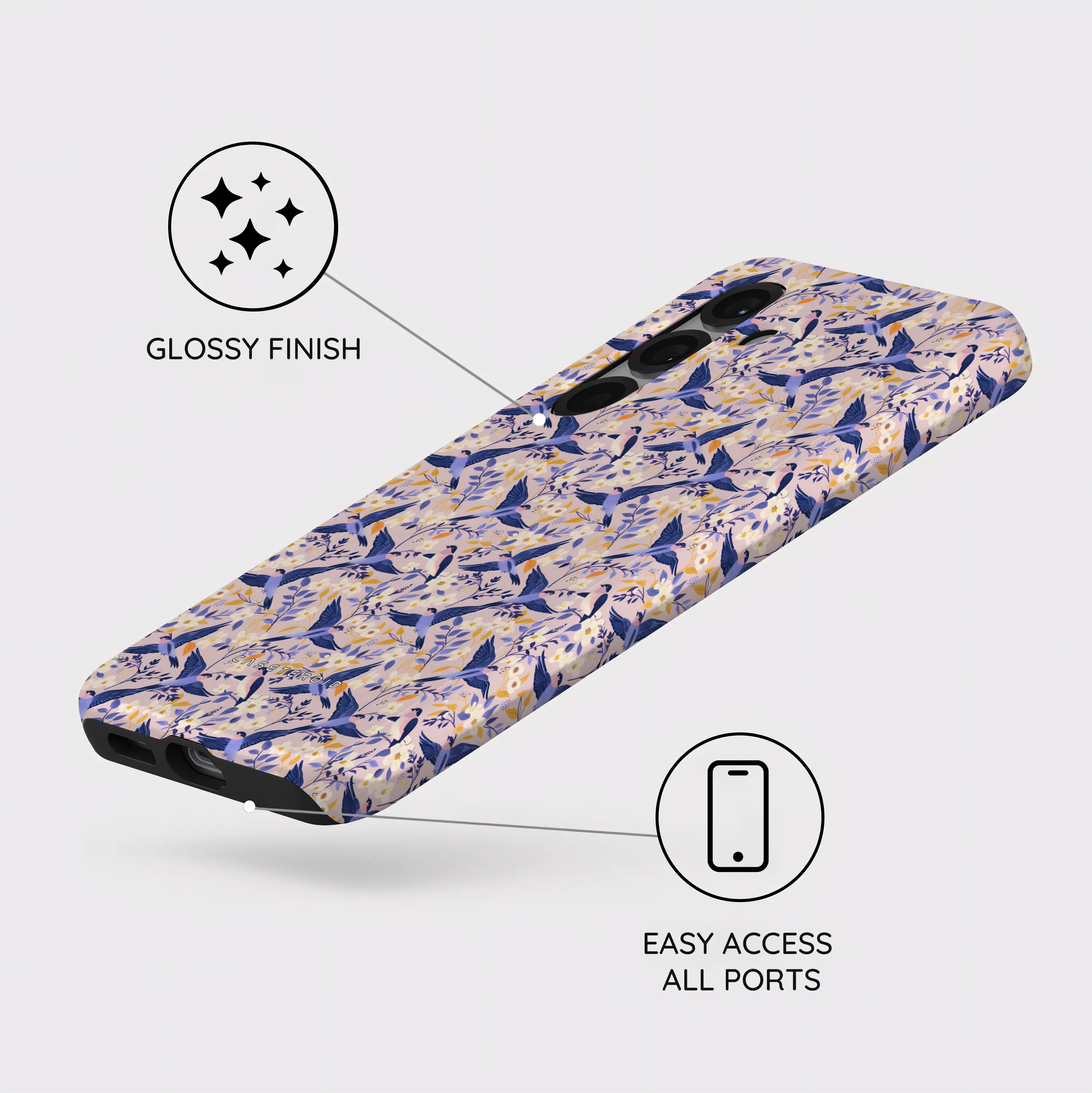Indigo Serenade - Samsung Galaxy S25 Case