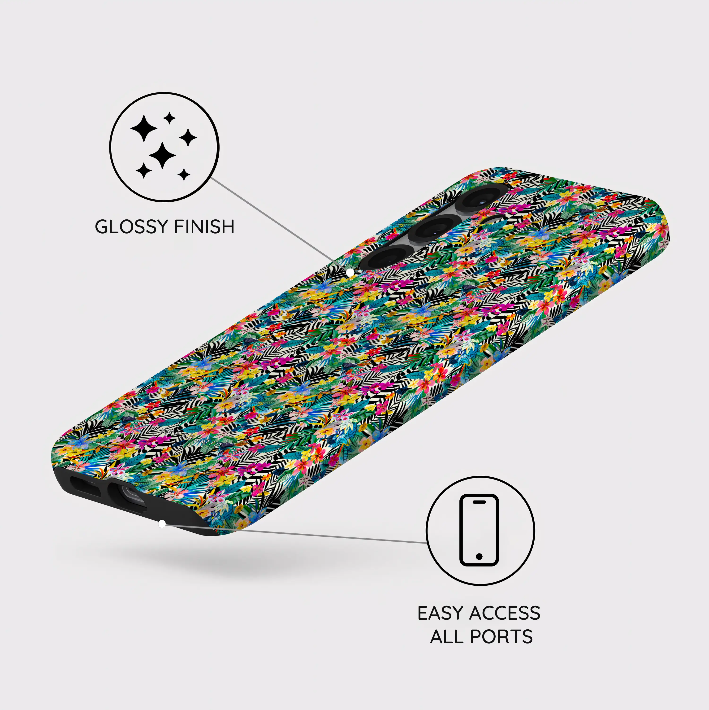 Jungle Bloom - Samsung Galaxy S25 Plus Case