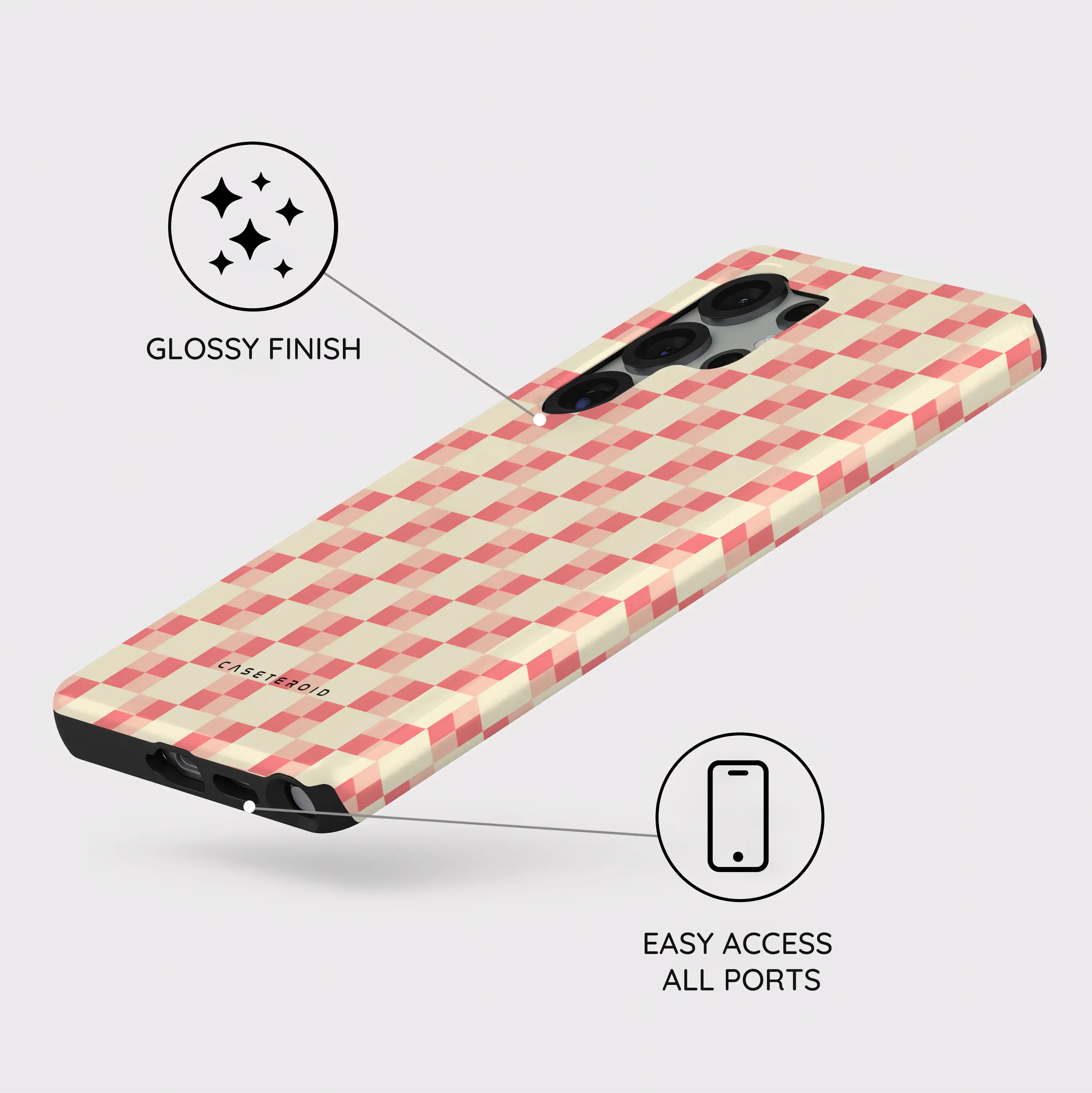 Blush Grid - Samsung Galaxy S25 Ultra Case