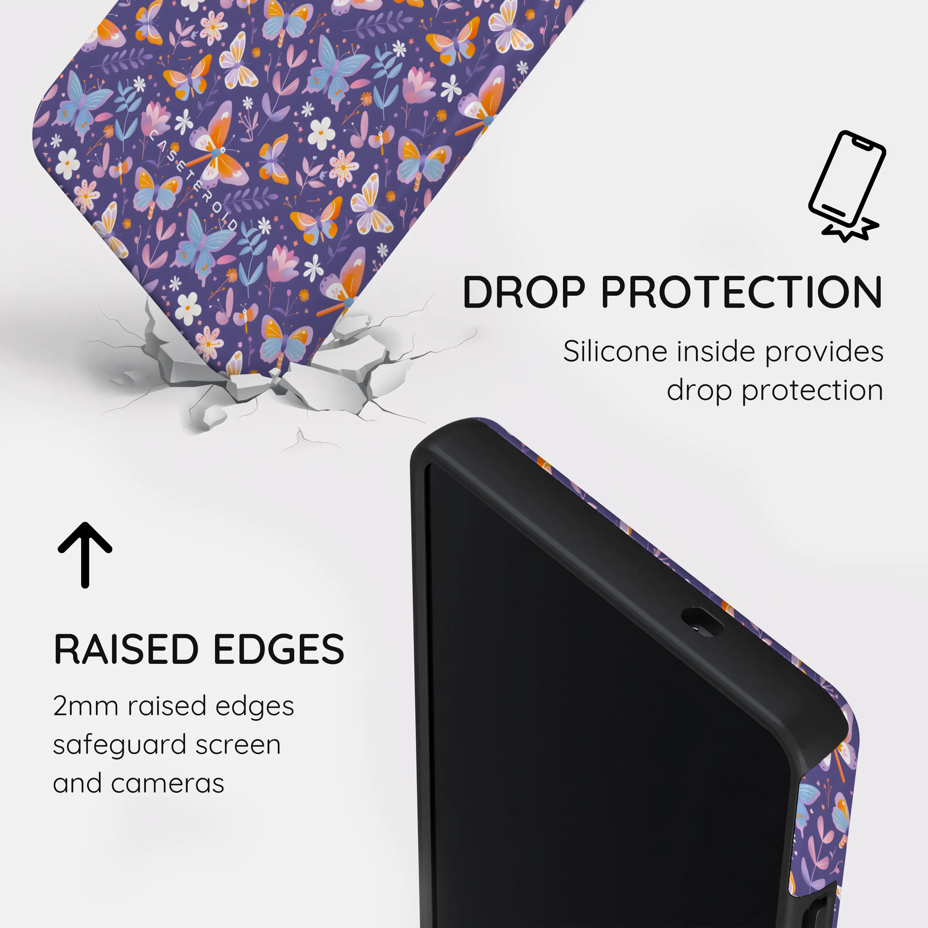 Violet Flutter - Samsung Galaxy S25 Ultra Case