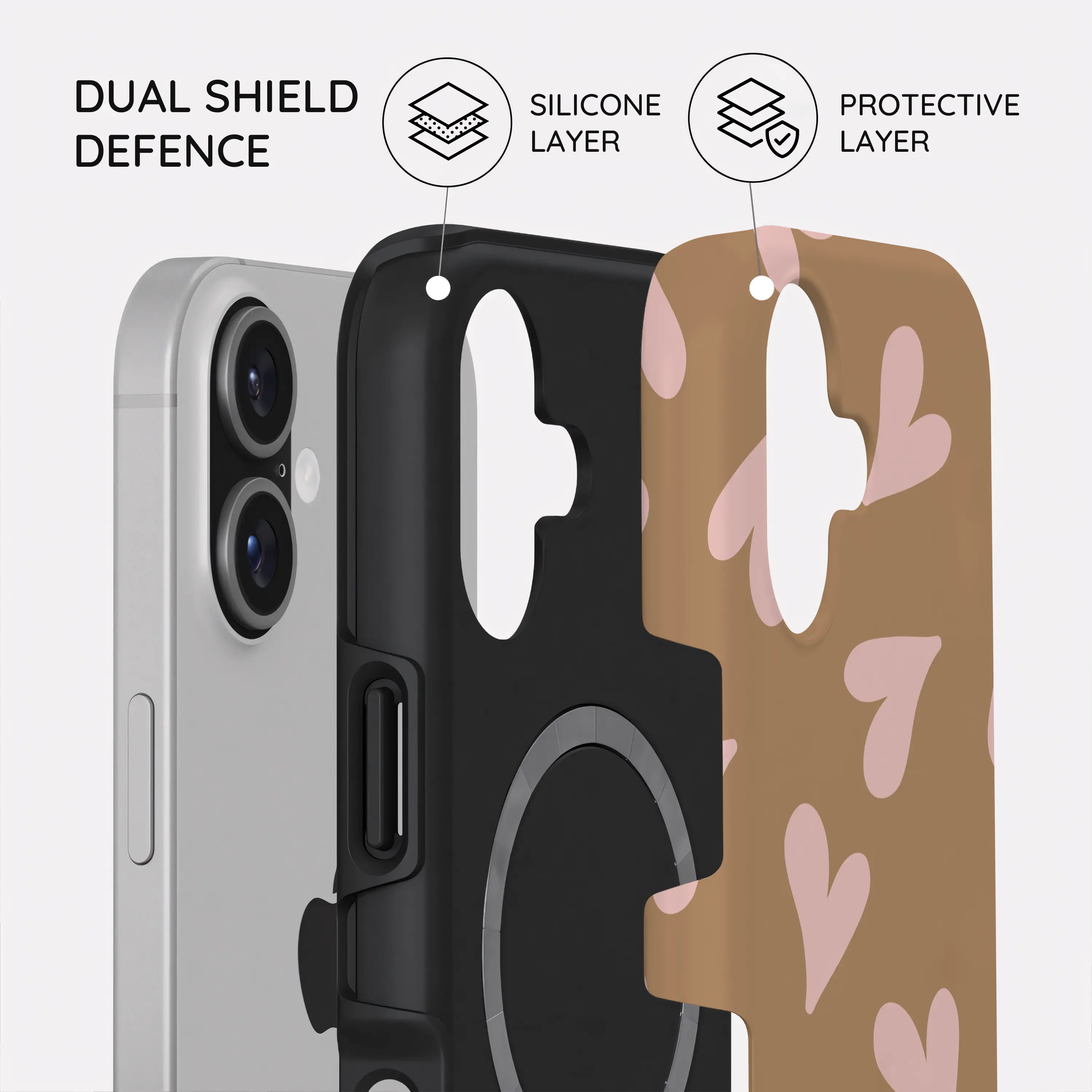 Sandy Hearts - iPhone 17 Case