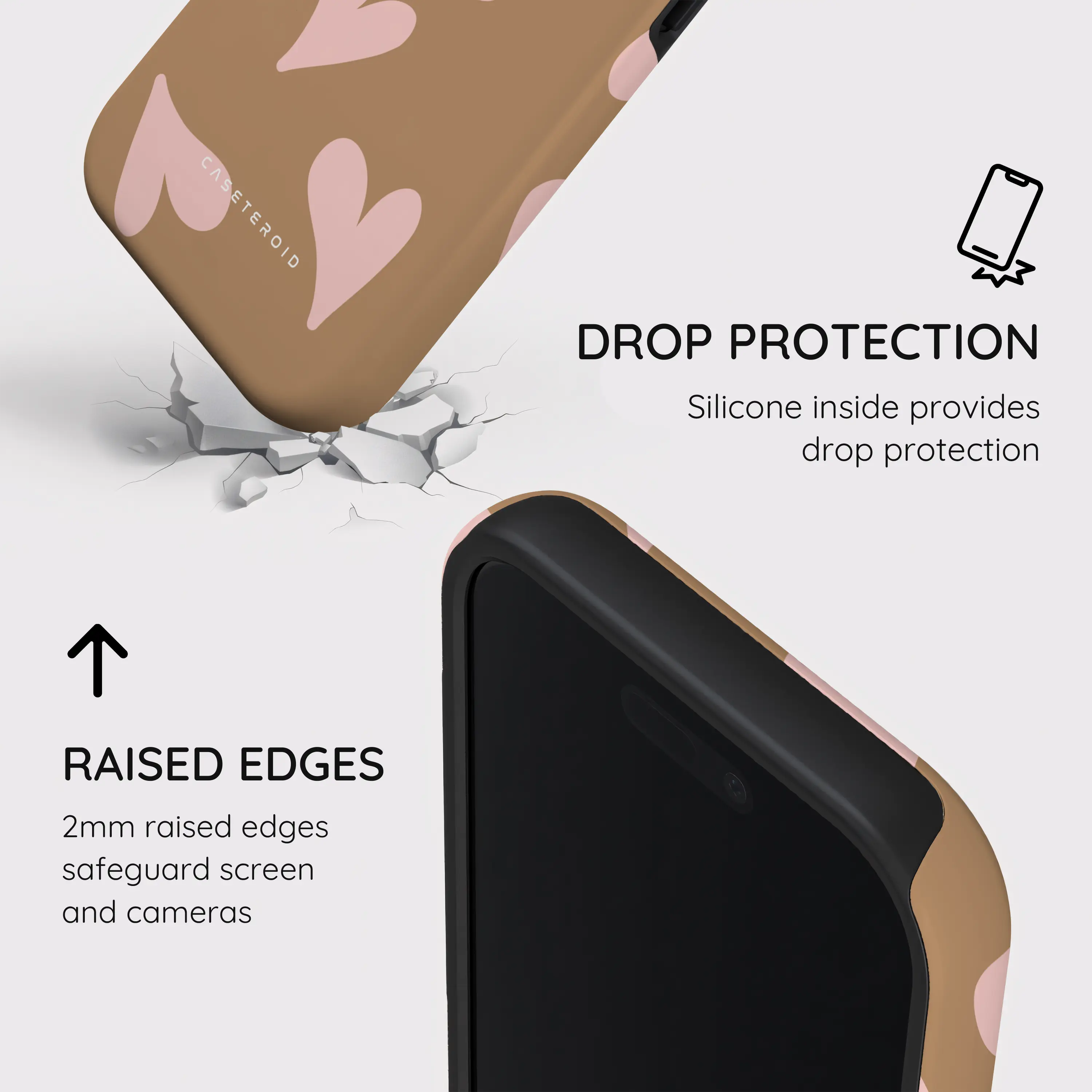 Sandy Hearts - iPhone 17 Case