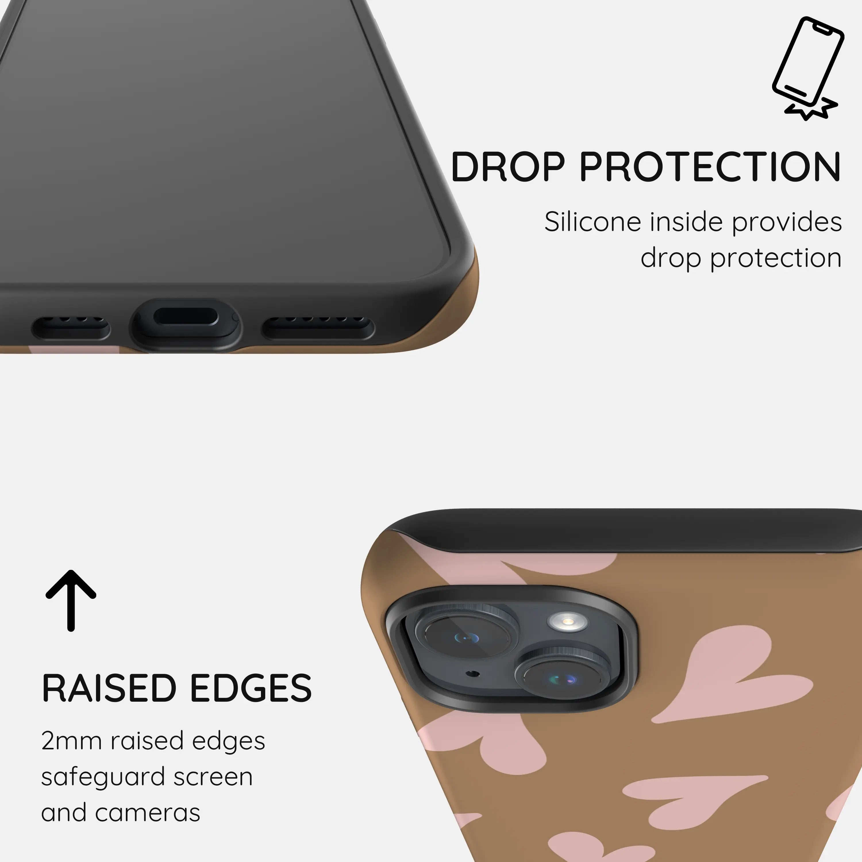 Sandy Hearts - iPhone 15 Plus Case