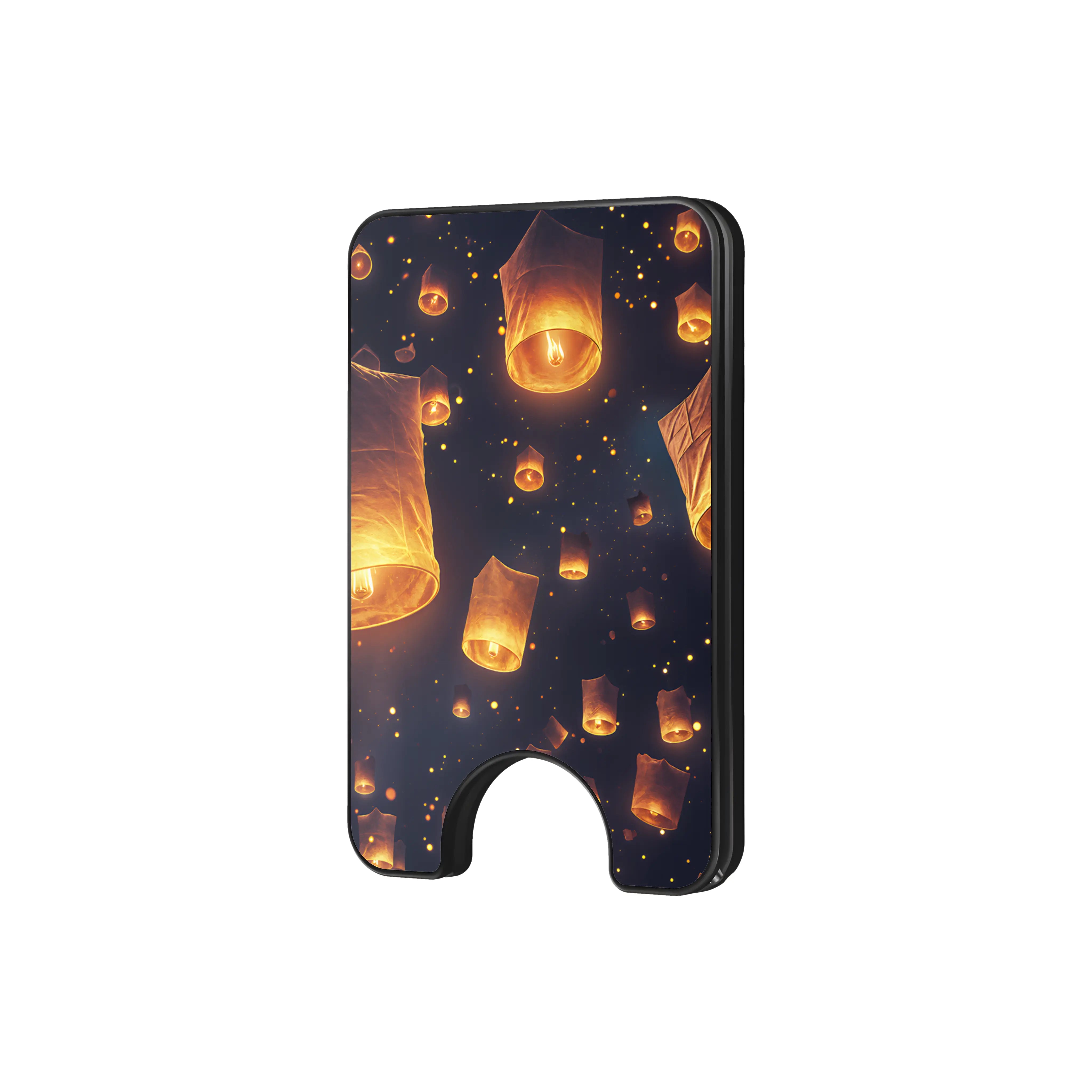 Sky Lantern Festival - Magnetic Wallet & Stand