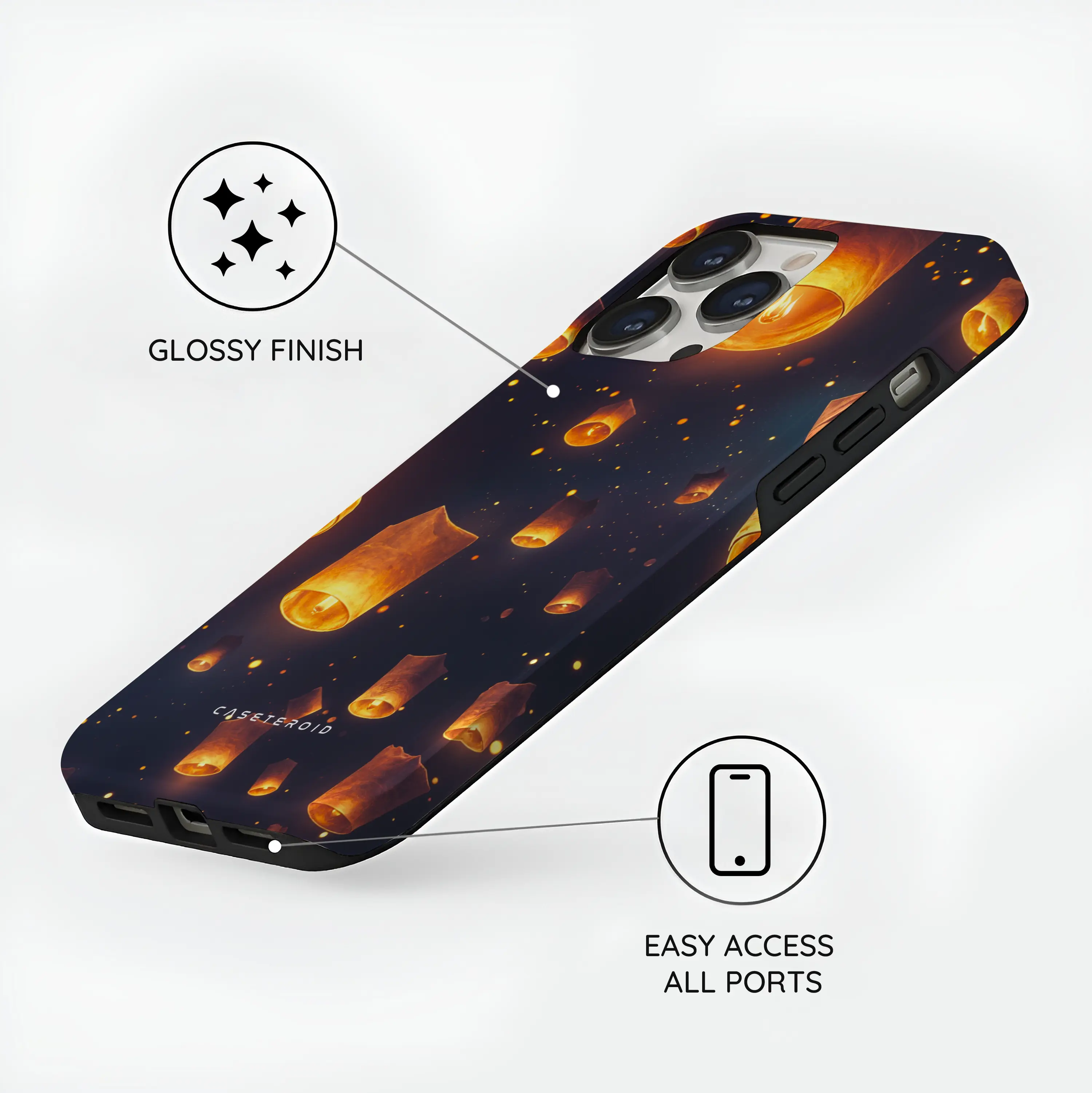 Sky Lantern Festival - iPhone 14 Pro Max Case