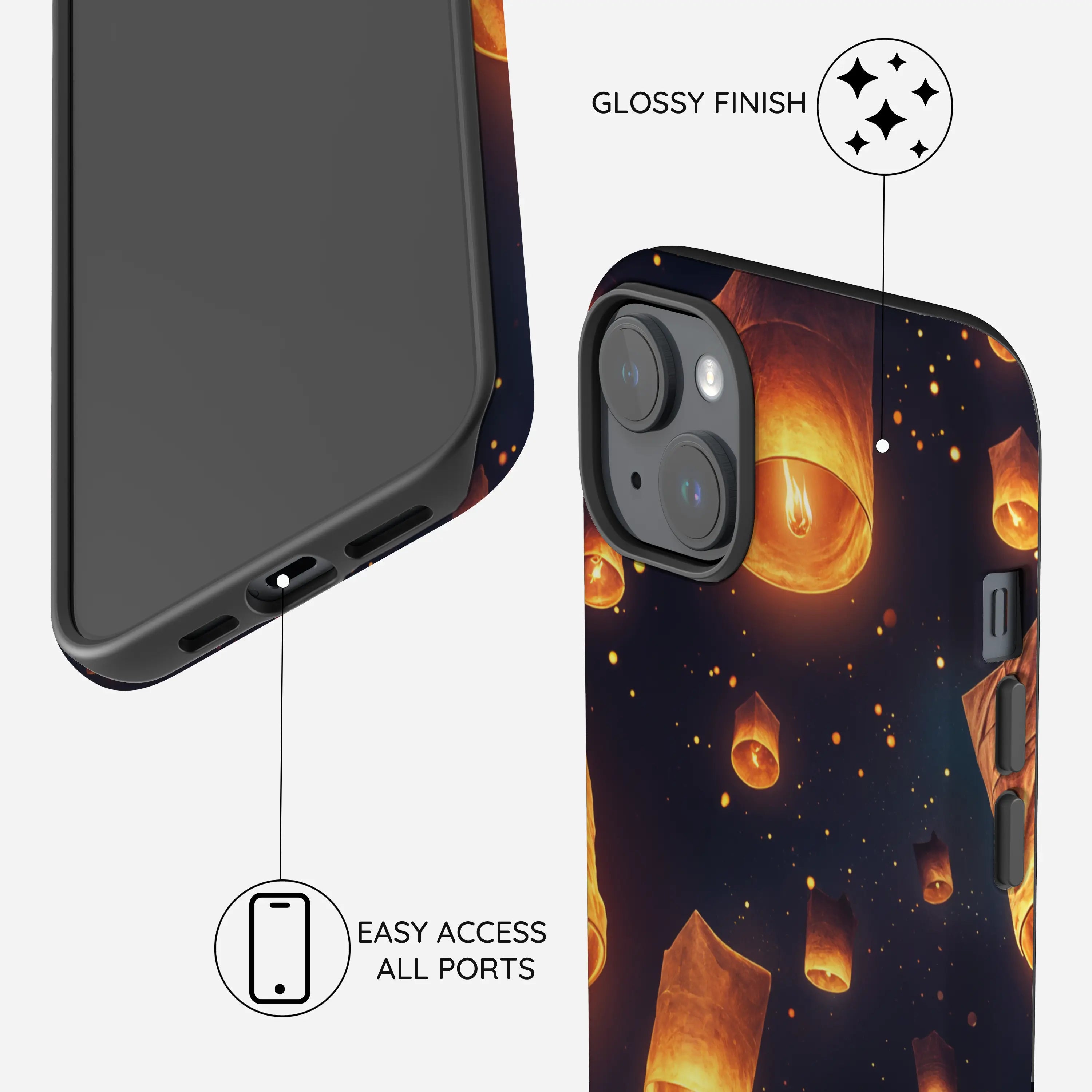 Sky Lantern Festival - iPhone 15 Plus Case