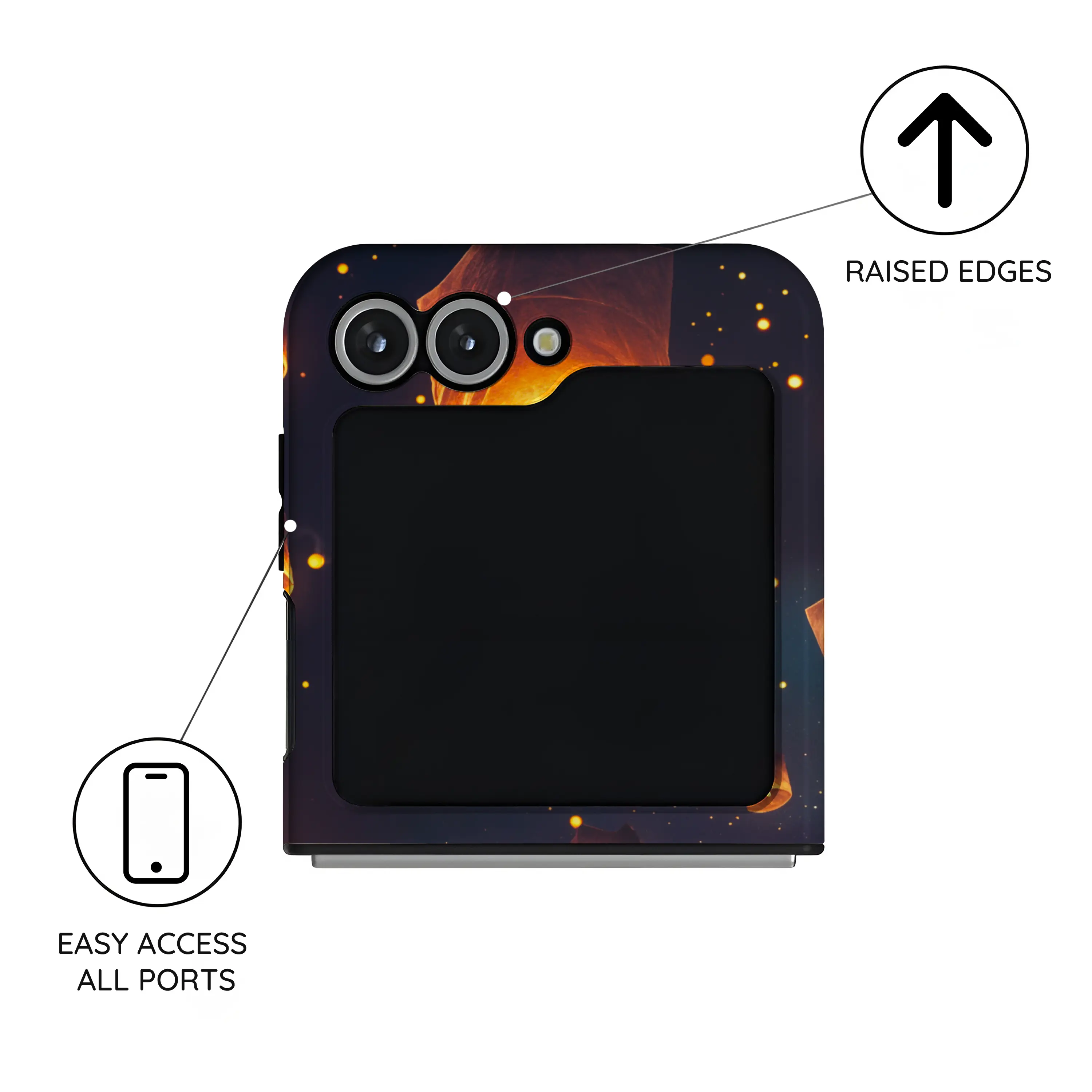 Sky Lantern Festival - Samsung Galaxy Z Flip 6 Case