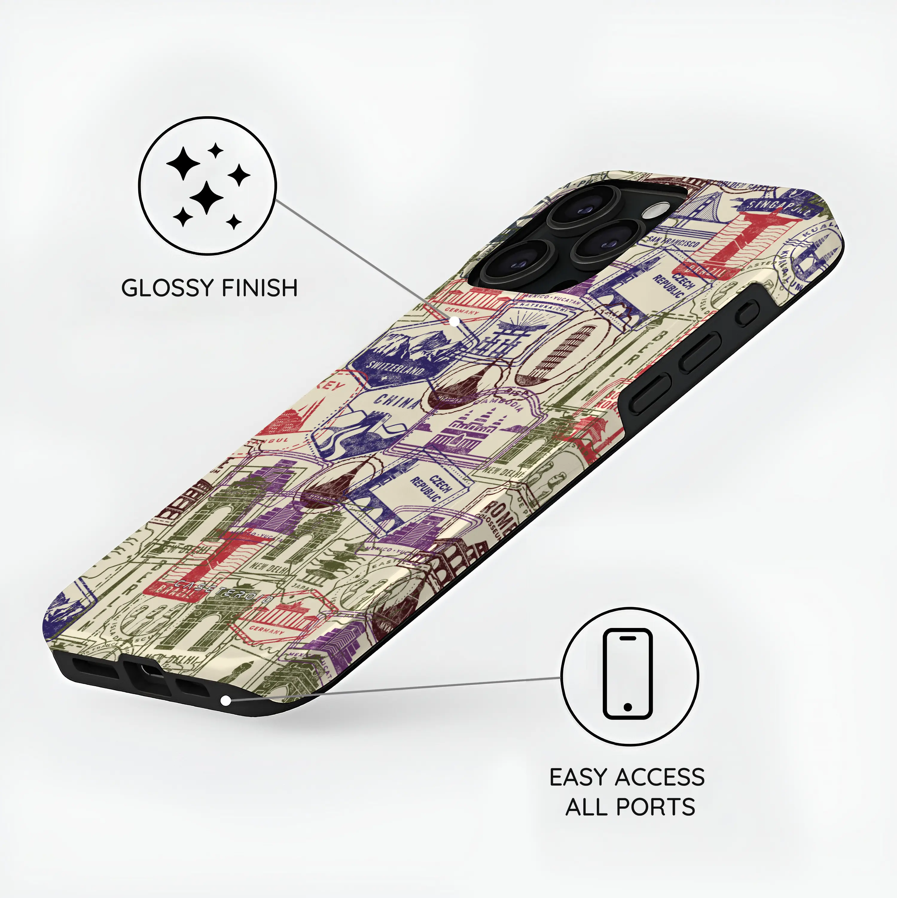 Stamps - iPhone 15 Pro Max Case