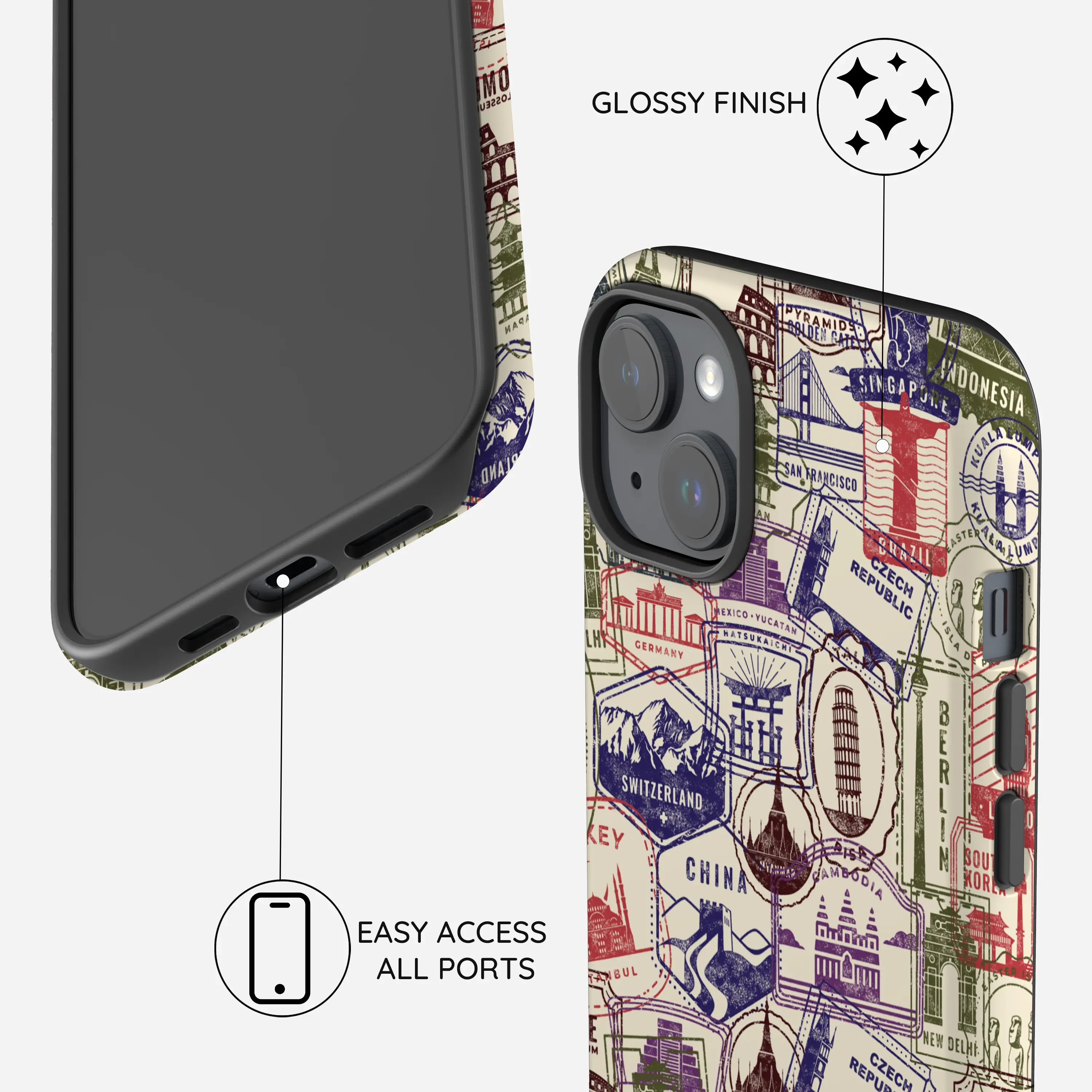 Stamps - iPhone 15 Plus Case