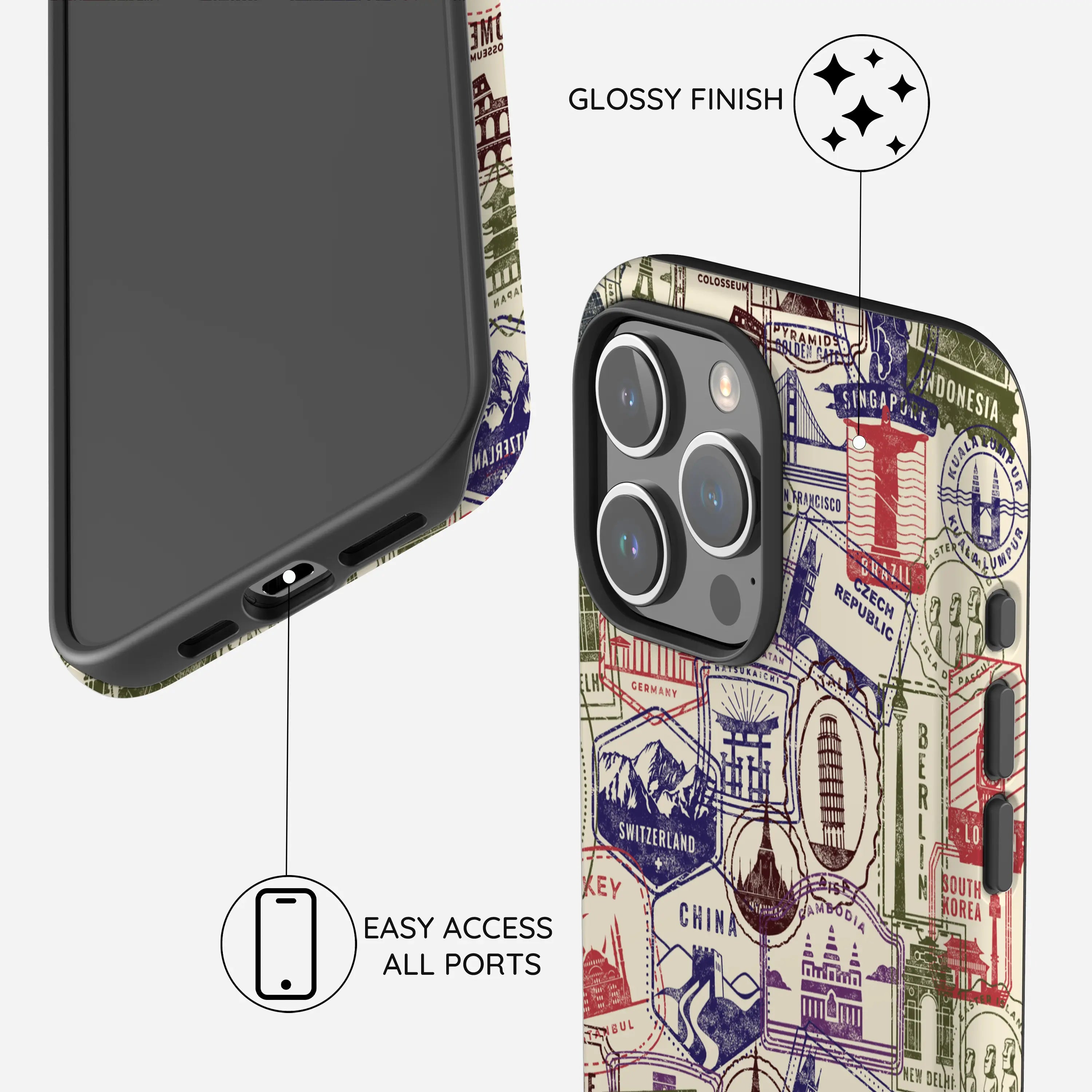 Stamps - iPhone 15 Pro Case