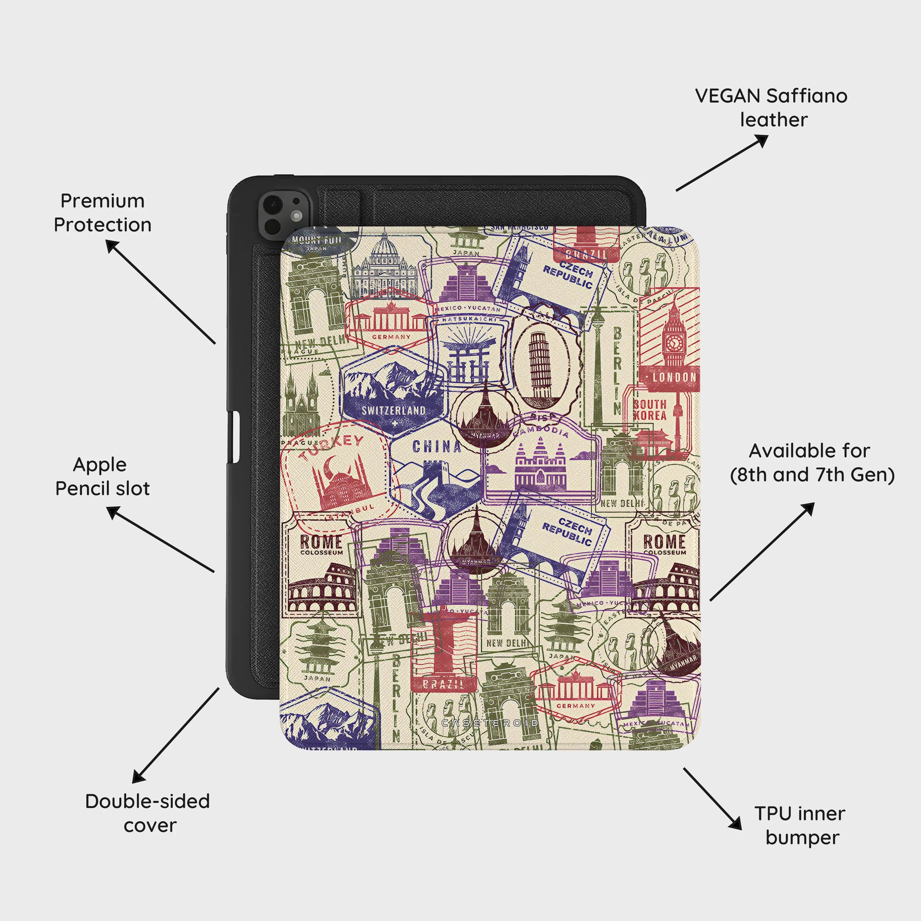Stamps - iPad Pro 13 (8th/7th Gen) Case