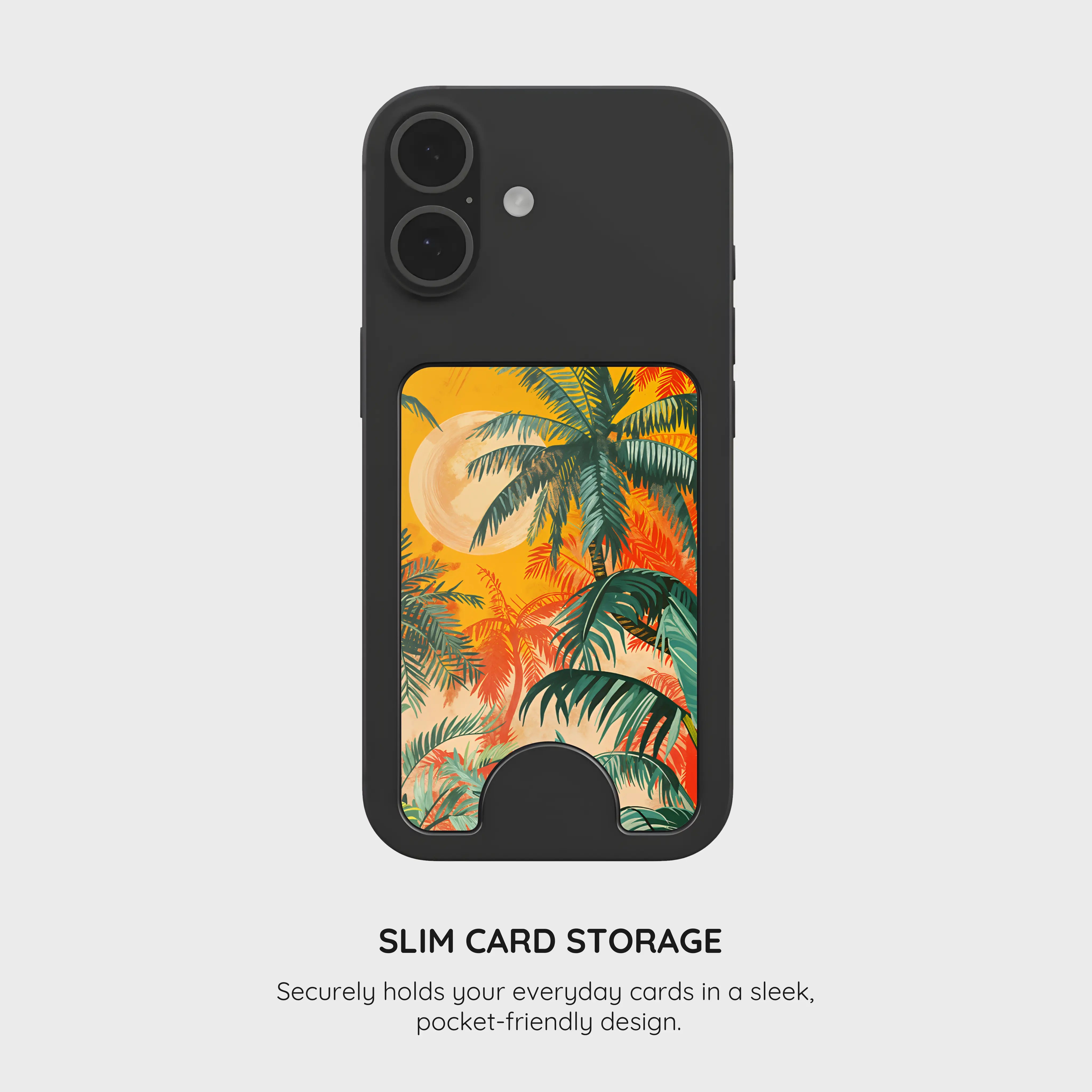 Sunset Shores Symphony - Magnetic Wallet & Stand