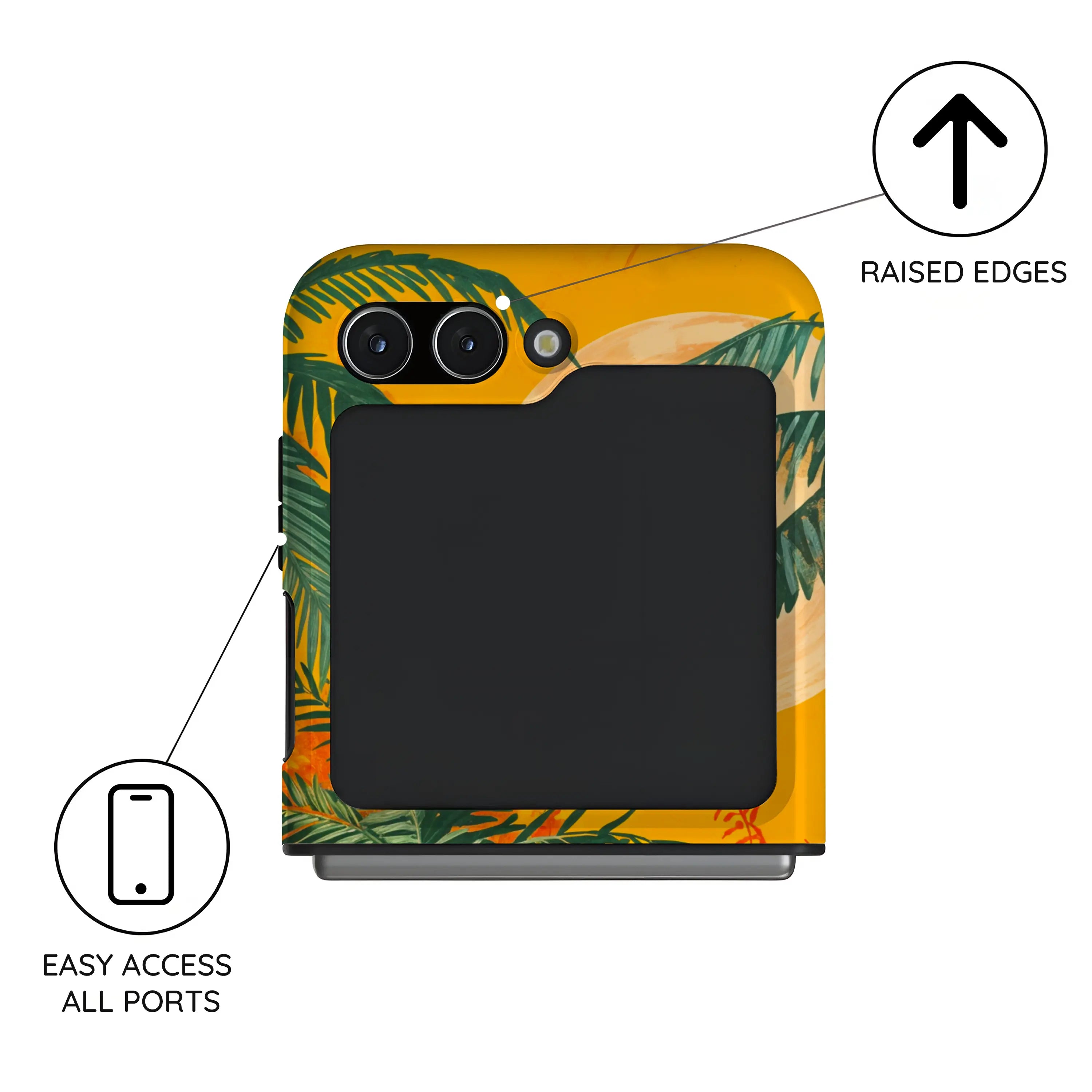 Sunset Shores Symphony - Samsung Galaxy Z Flip 5 Case