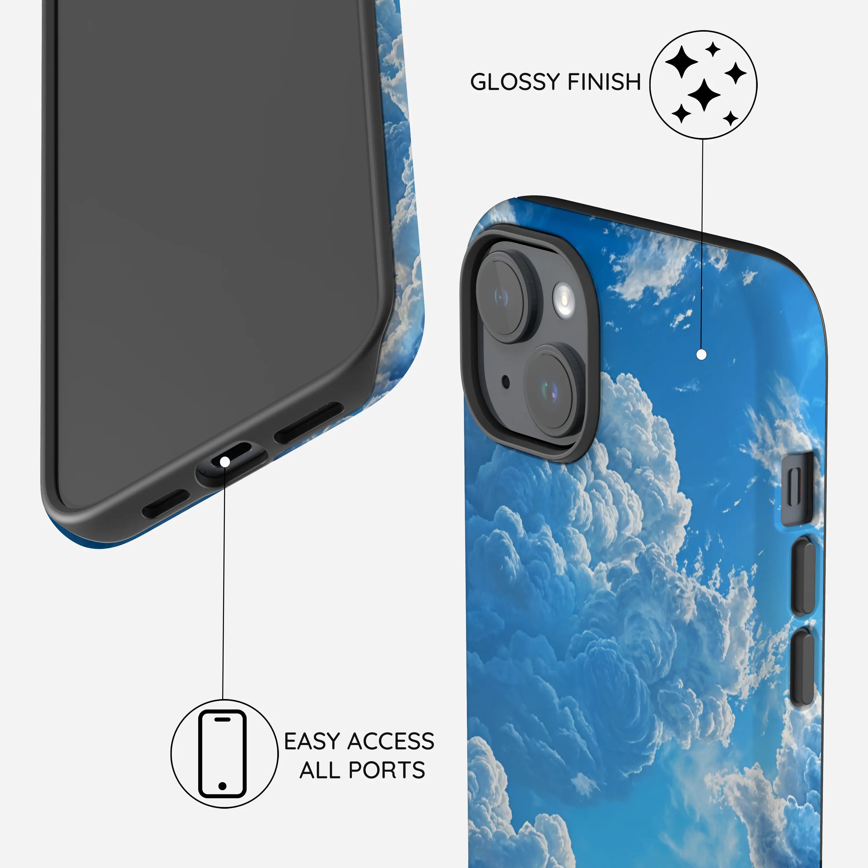 Tranquil Skyward Horizon - iPhone 15 Plus Case