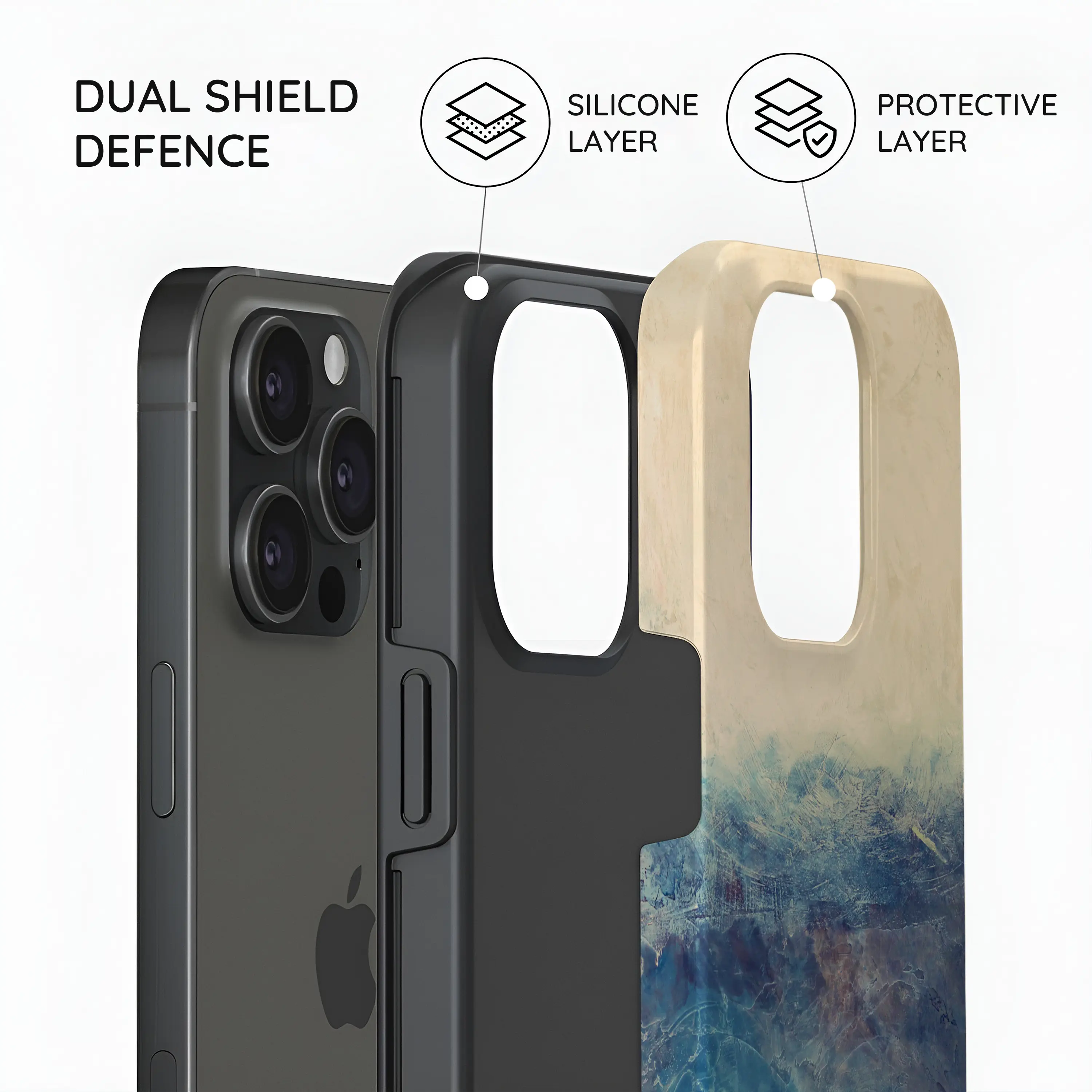 Tranquil Tones - iPhone 15 Pro Max Case