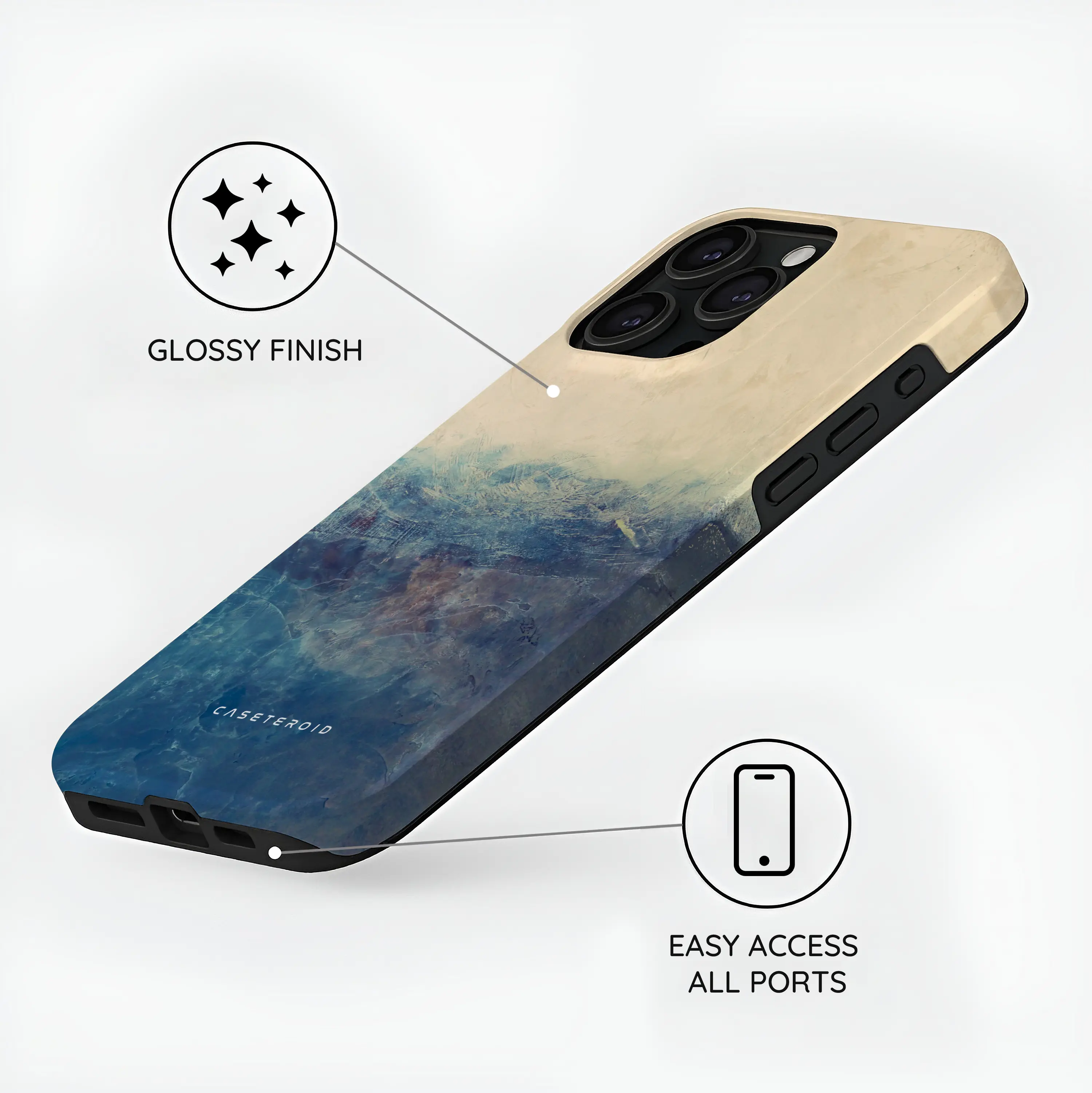 Tranquil Tones - iPhone 15 Pro Max Case