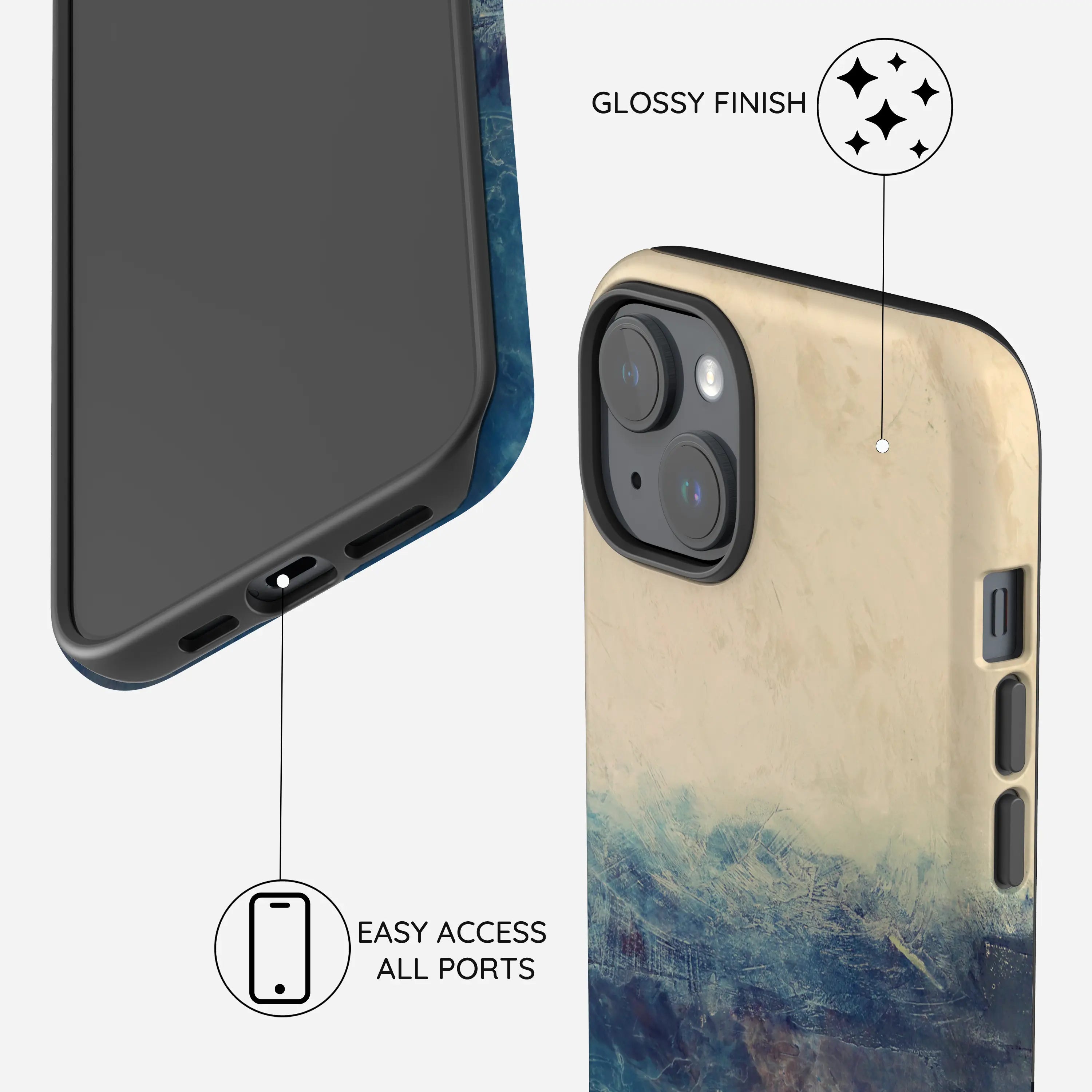Tranquil Tones - iPhone 15 Plus Case