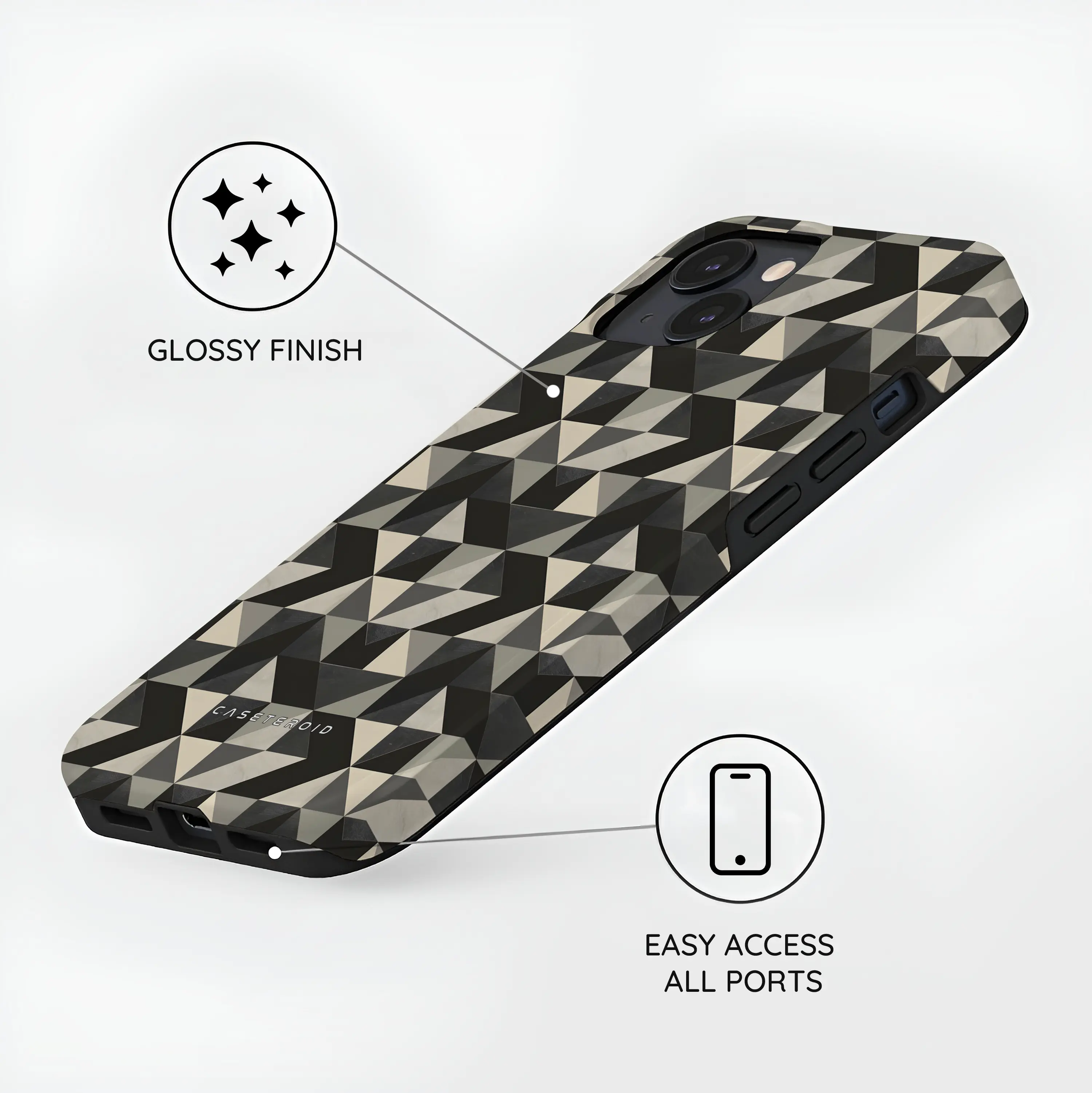 Vector Noir - iPhone 15 Plus Case