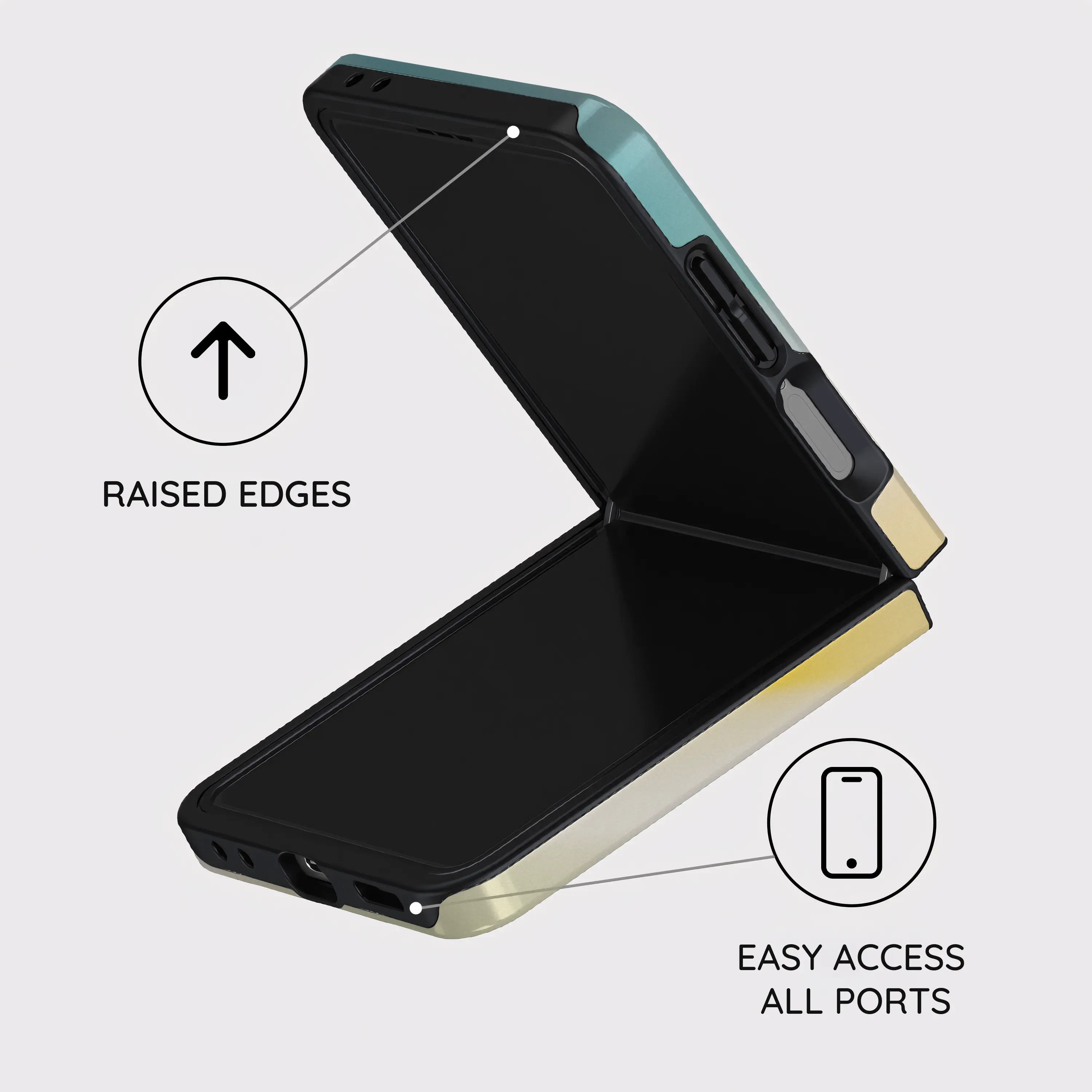 Vibrant Spectrum - Samsung Galaxy Z Flip 7 Case
