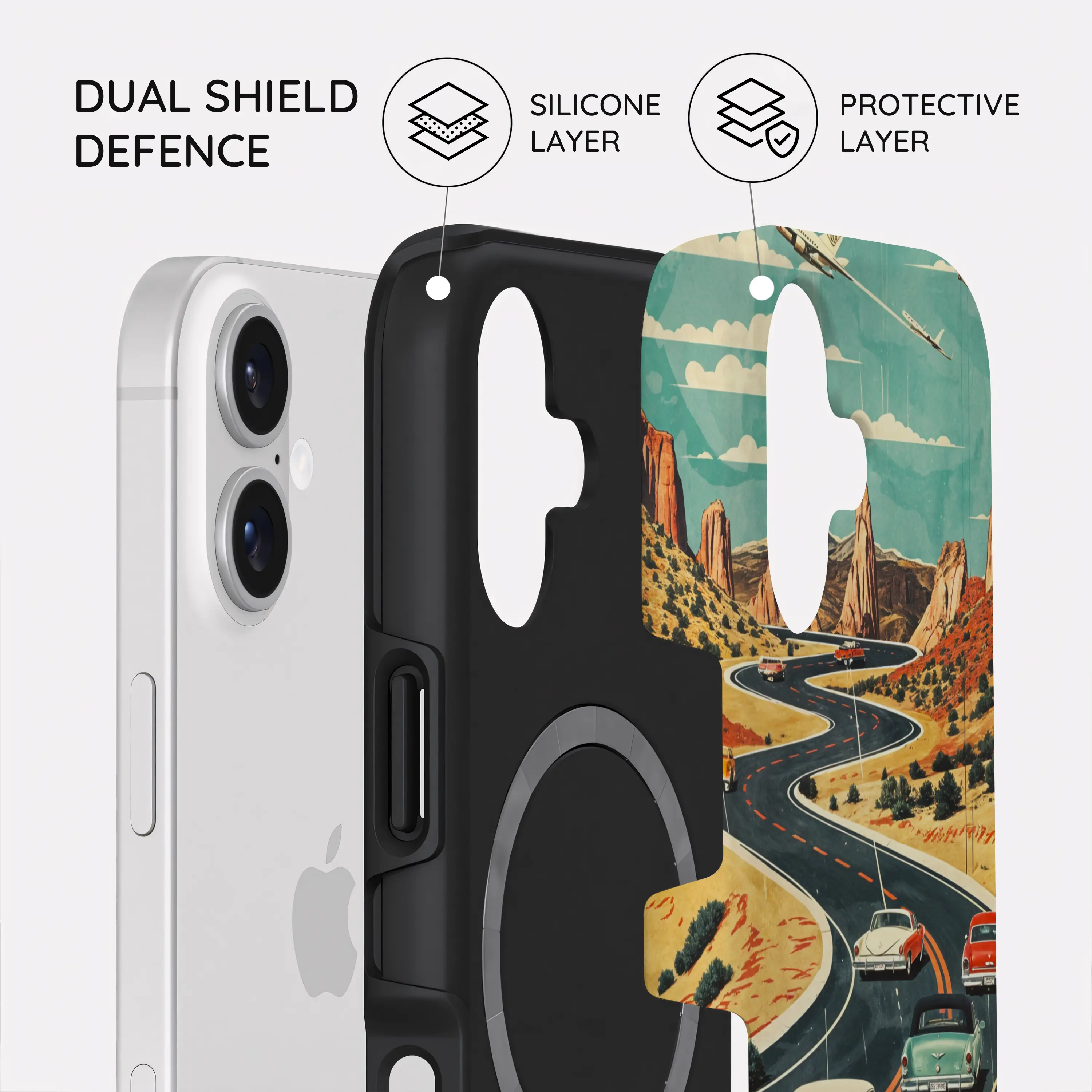 Vintage Journey Route - iPhone 17 Case