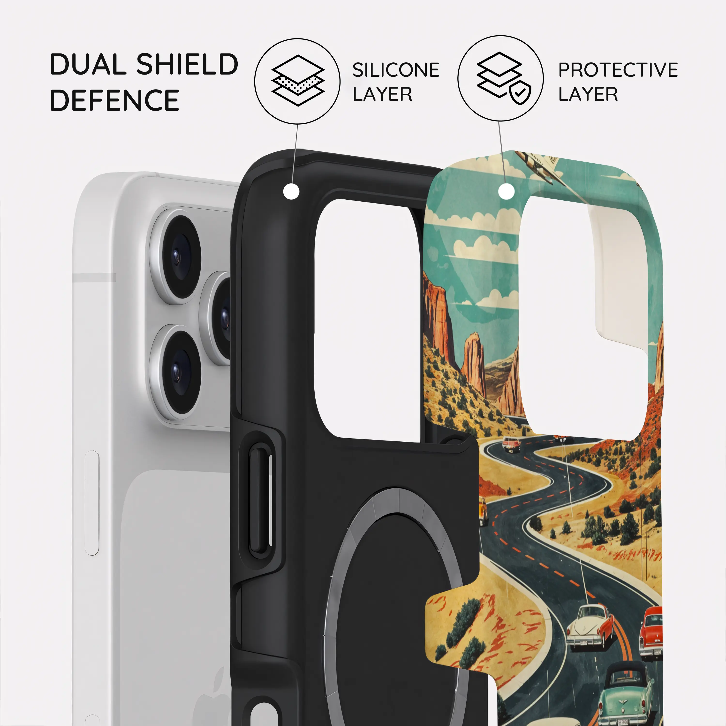 Vintage Journey Route - iPhone 17 Pro Case