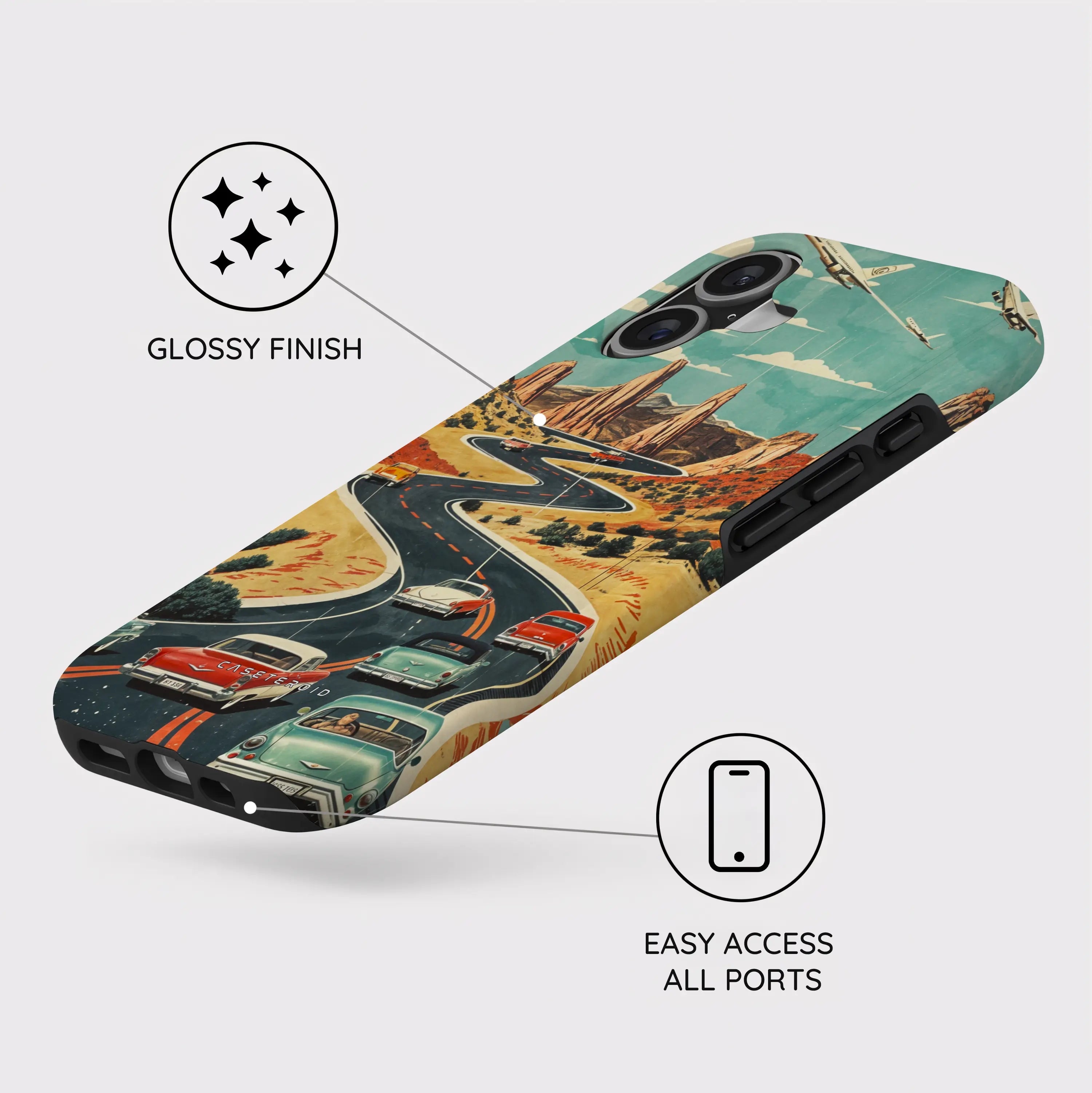 Vintage Journey Route - iPhone 17 Case