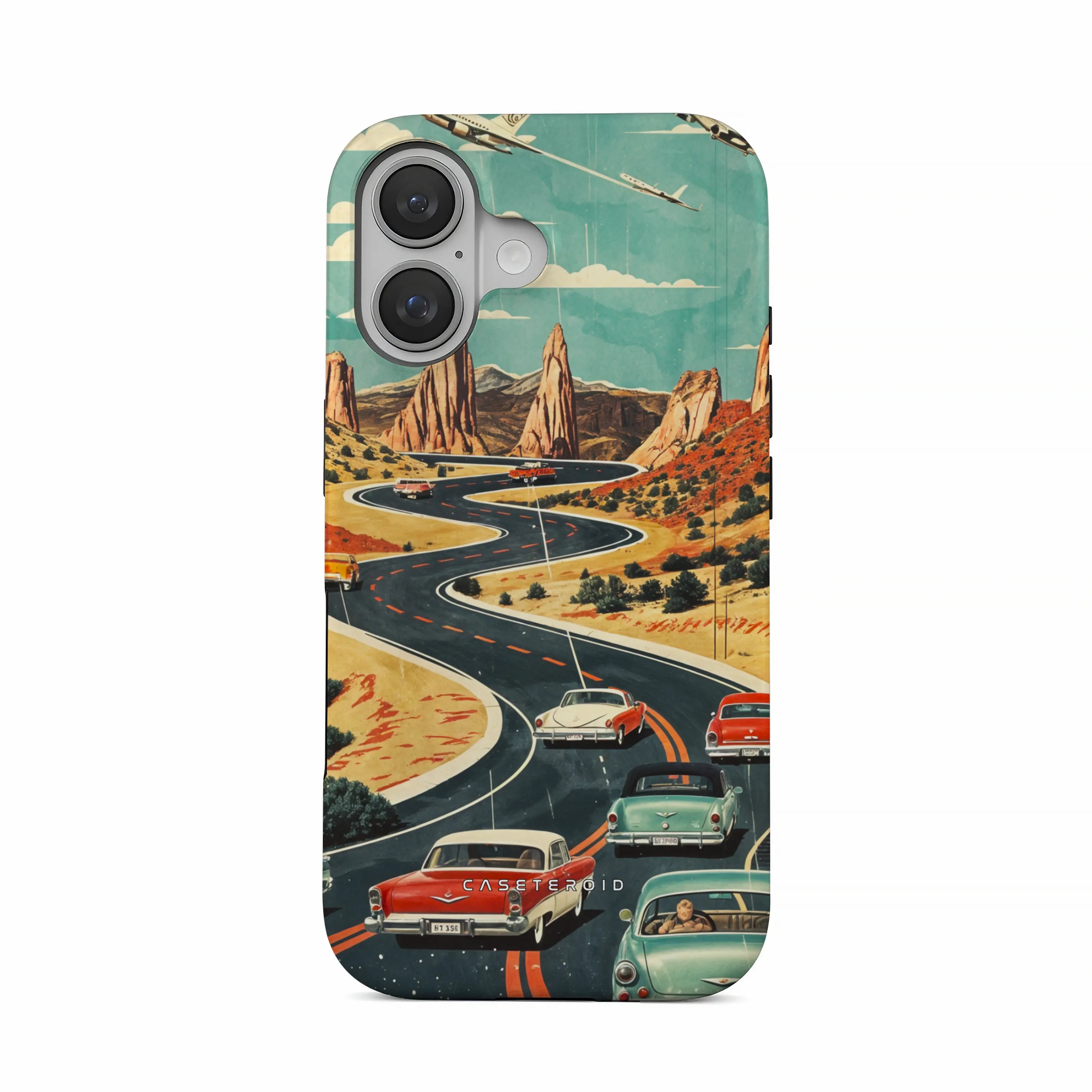 Vintage Journey Route - iPhone 16 Case