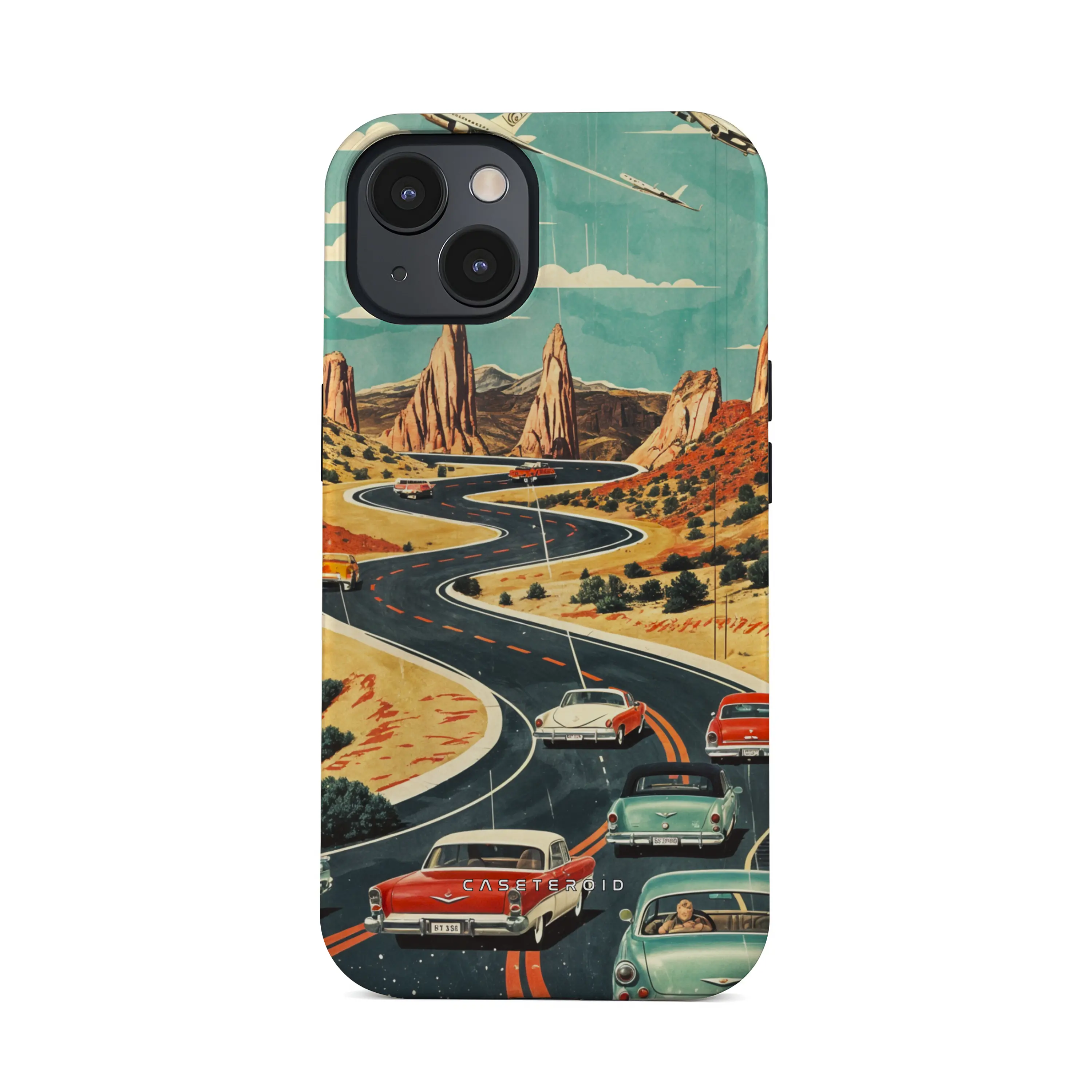 Vintage Journey Route - iPhone 15 Plus Case
