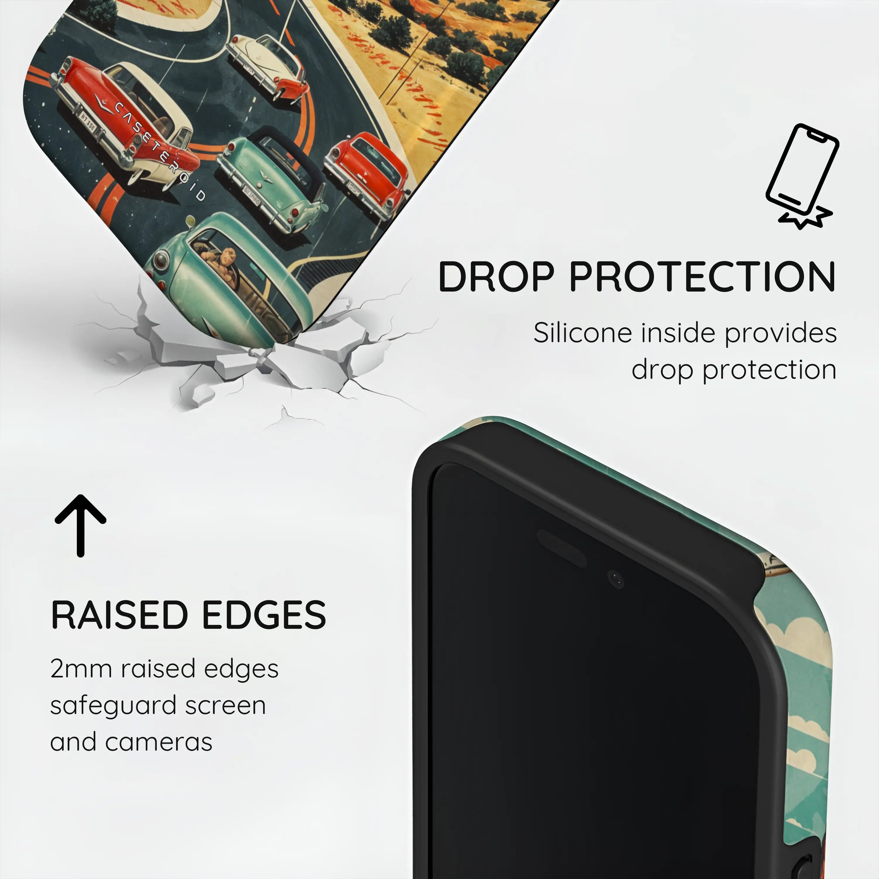 Vintage Journey Route - iPhone 16 Case