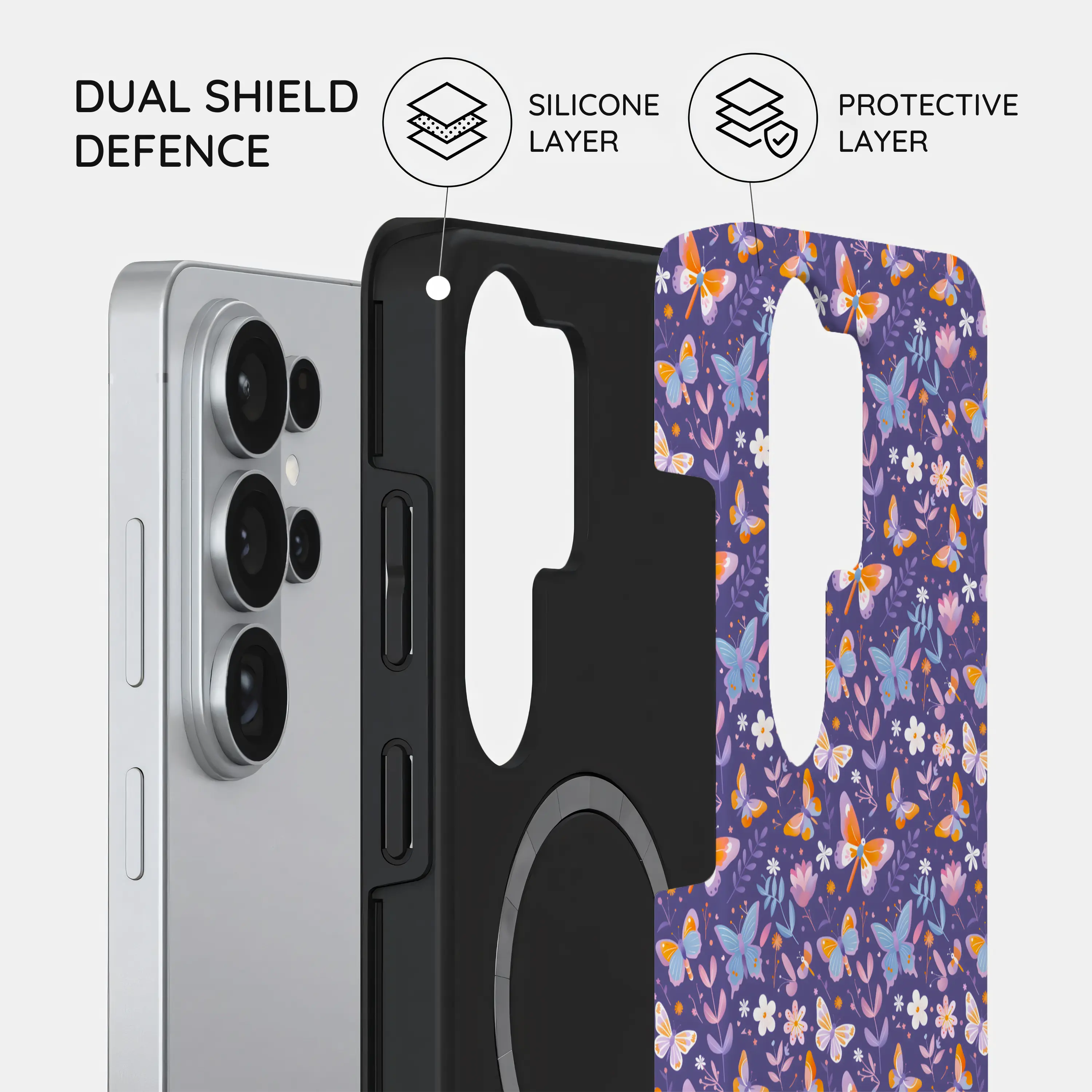 Violet Flutter - Samsung Galaxy S26 Ultra Case