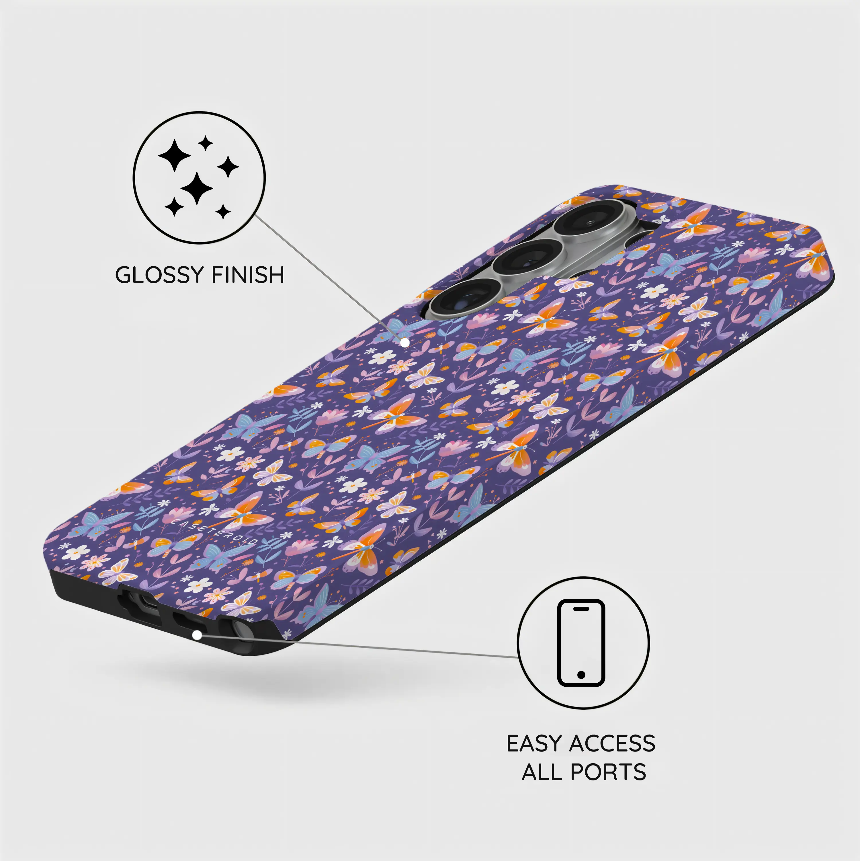 Violet Flutter - Samsung Galaxy S26 Ultra Case