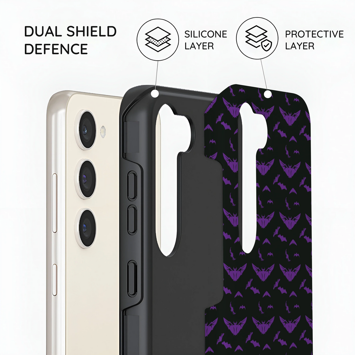 Violet Swarm - Samsung Galaxy S23 Case