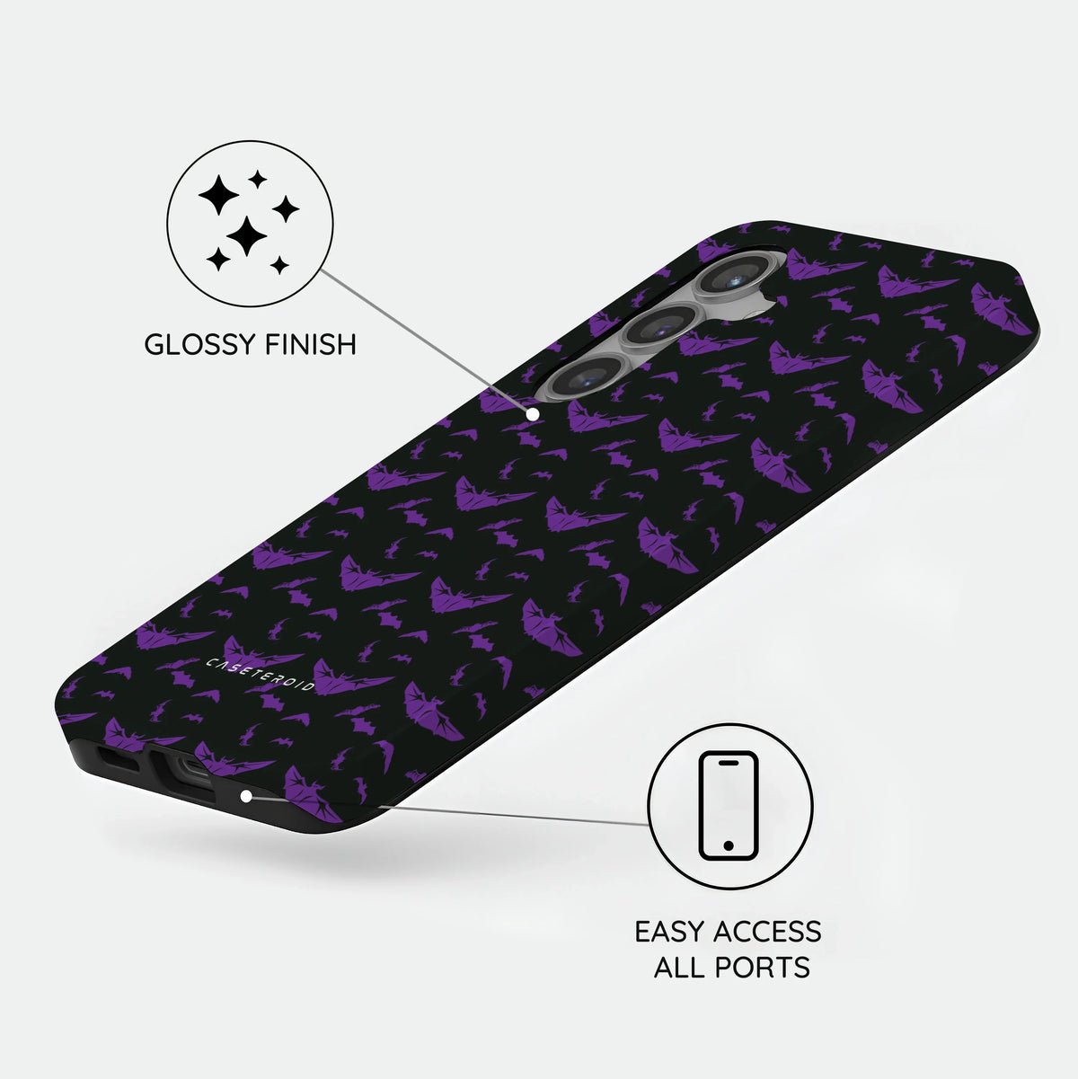 Violet Swarm - Samsung Galaxy S24 Case