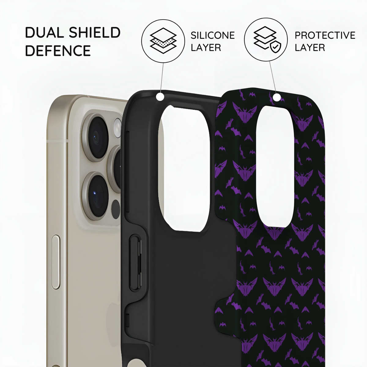 Violet Swarm - iPhone 16 Pro Case