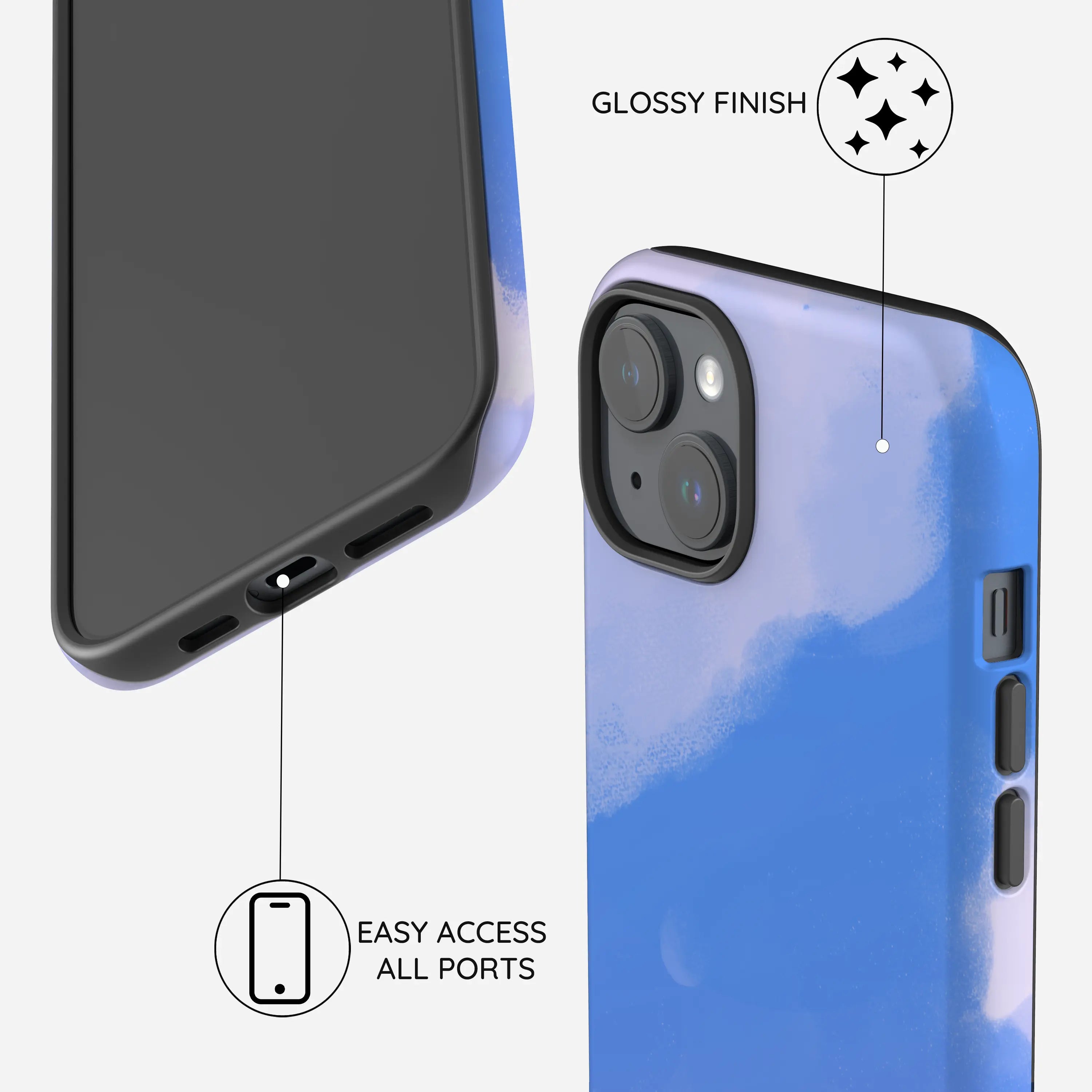 Whimsy Sky Cartoon - iPhone 15 Plus Case