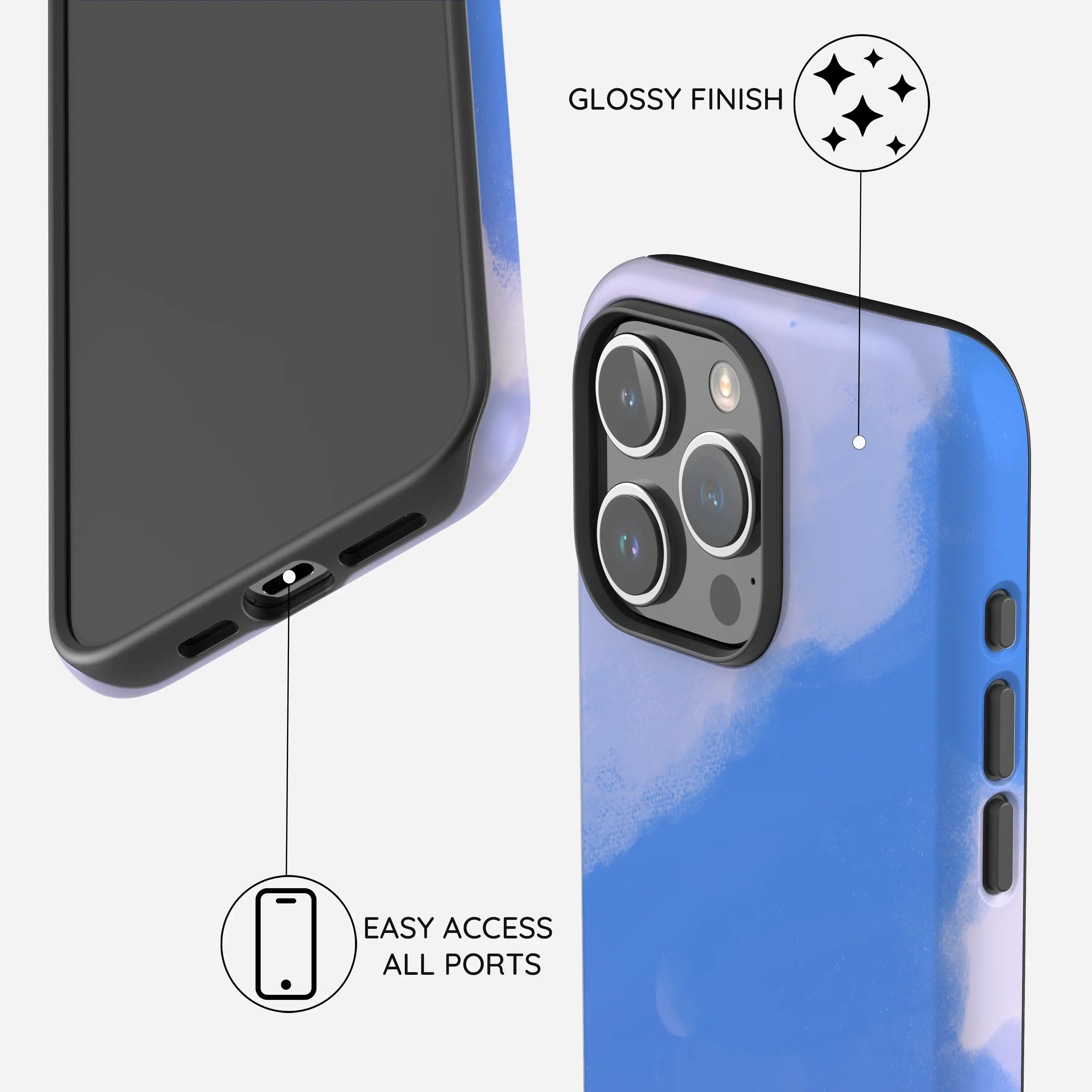 Whimsy Sky Cartoon - iPhone 15 Pro Case