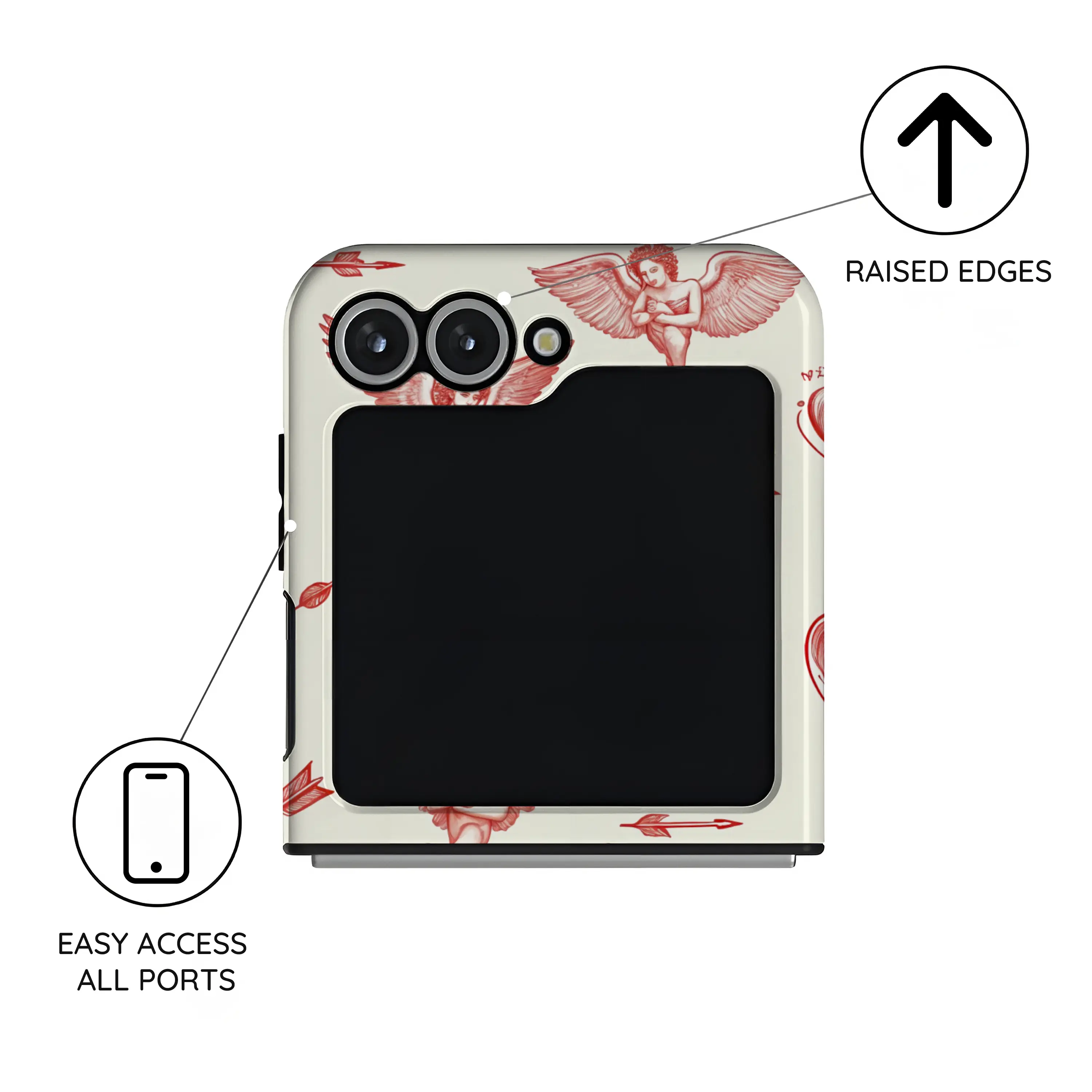 Wings of Love - Samsung Galaxy Z Flip 6 Case