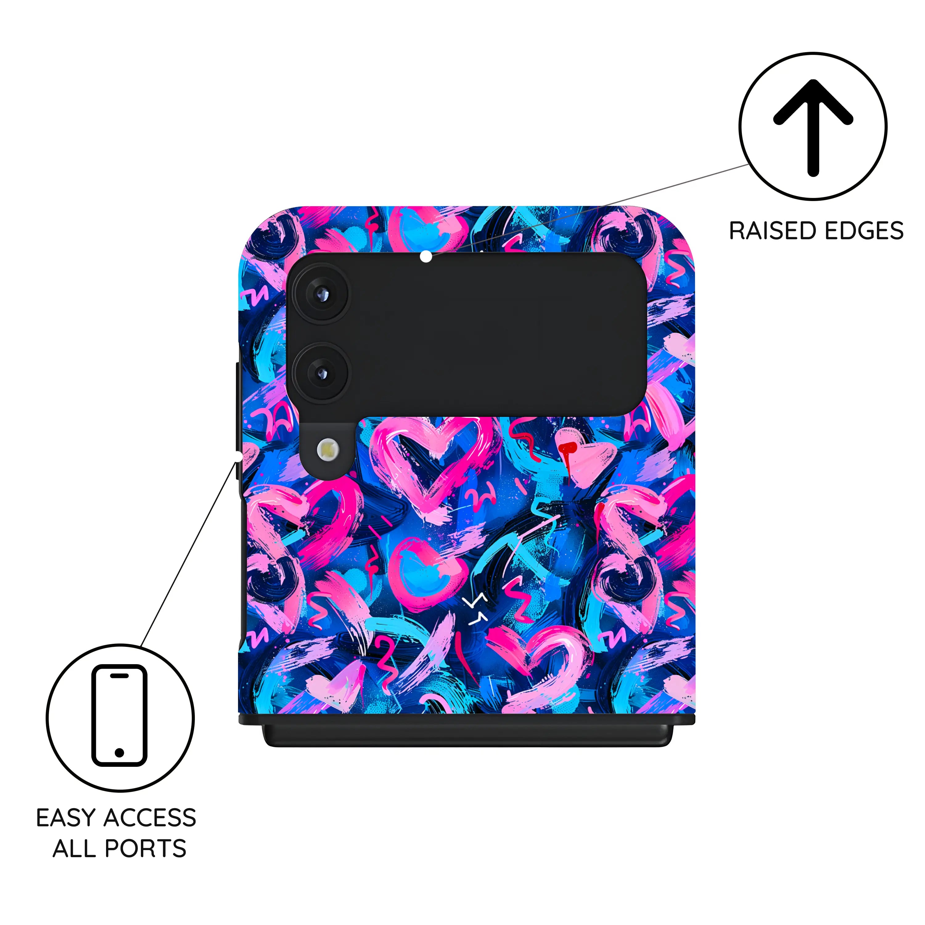 Midnight Pulse - Samsung Galaxy Z Flip 4 Case