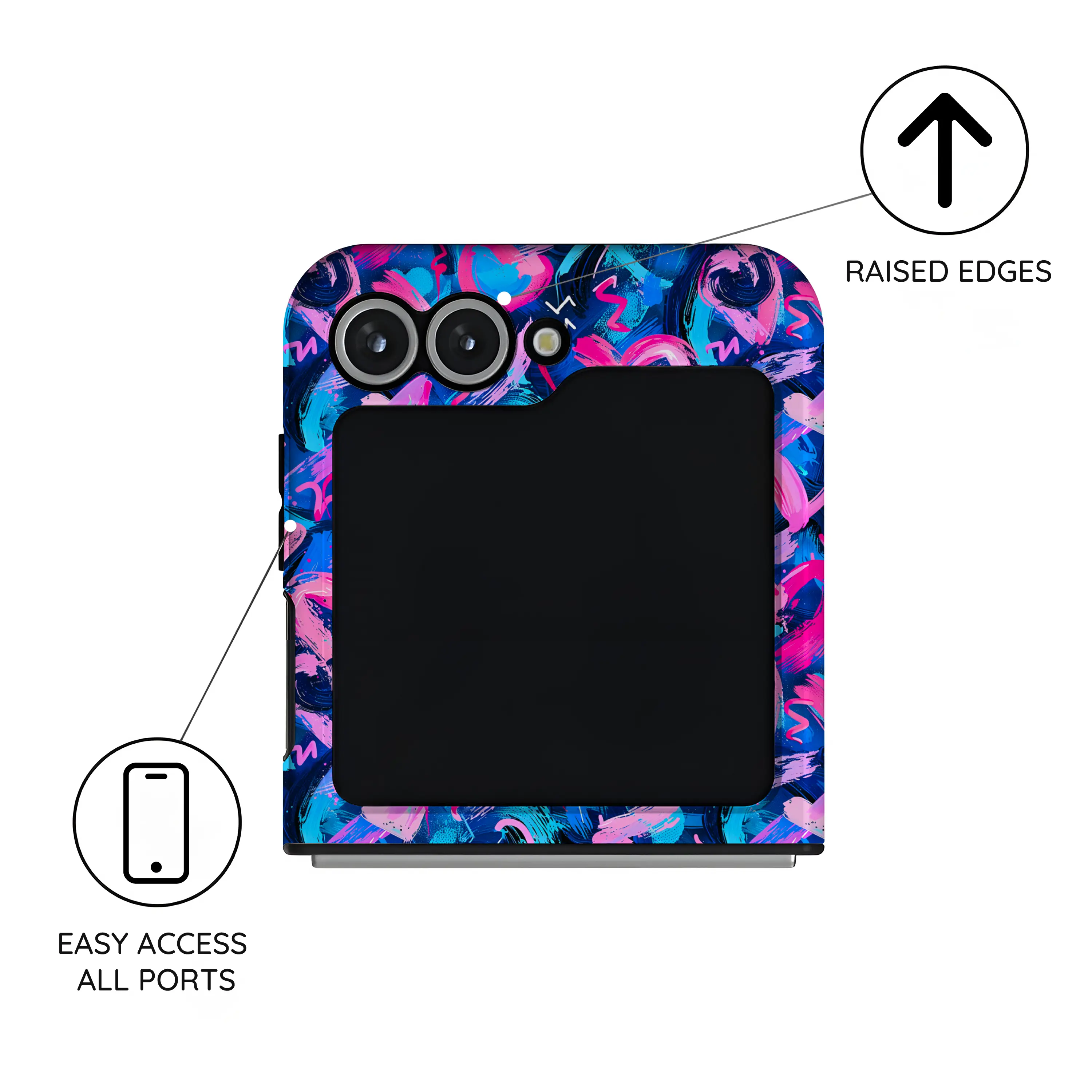 Midnight Pulse - Samsung Galaxy Z Flip 6 Case