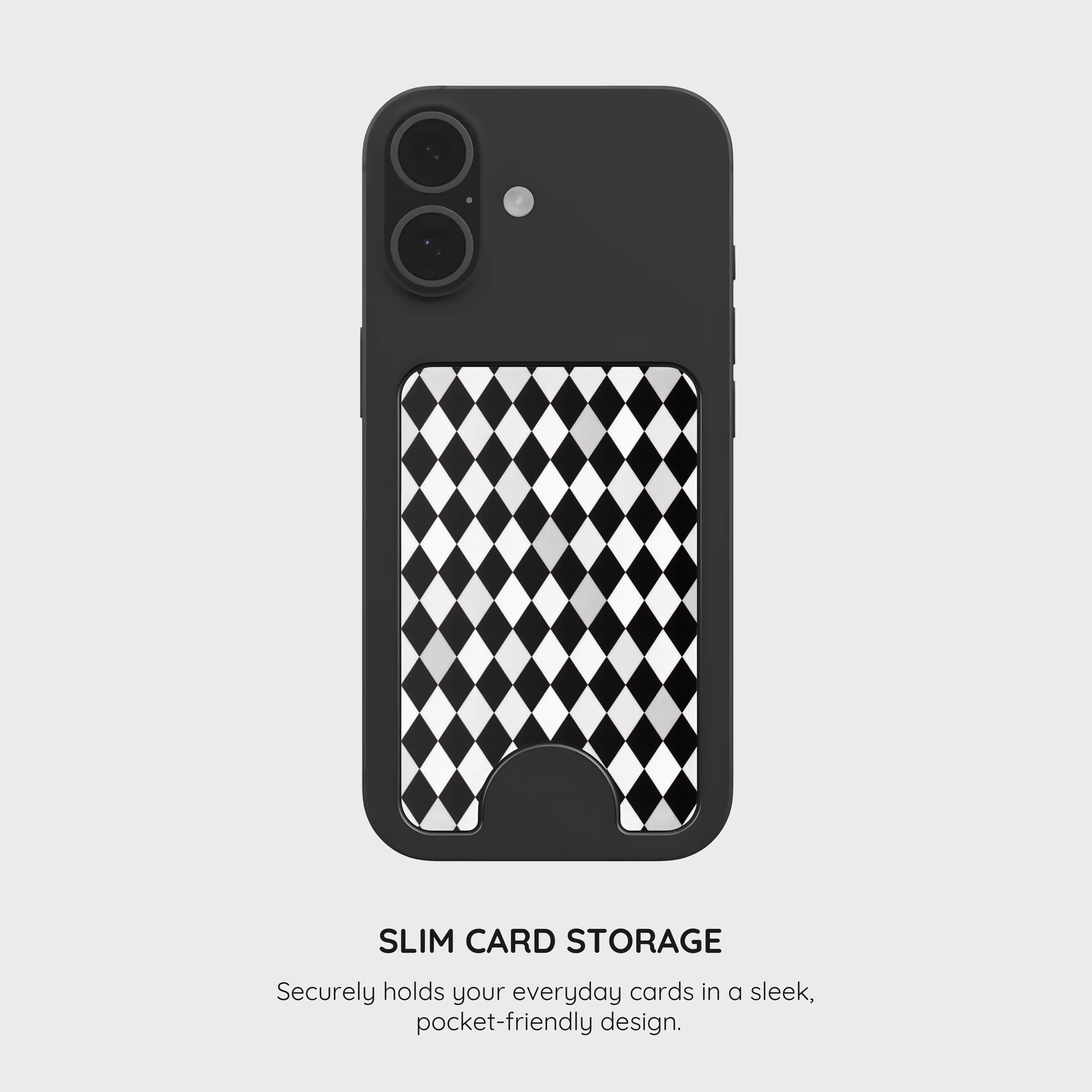 Noir Diamonds - Magnetic Wallet & Stand