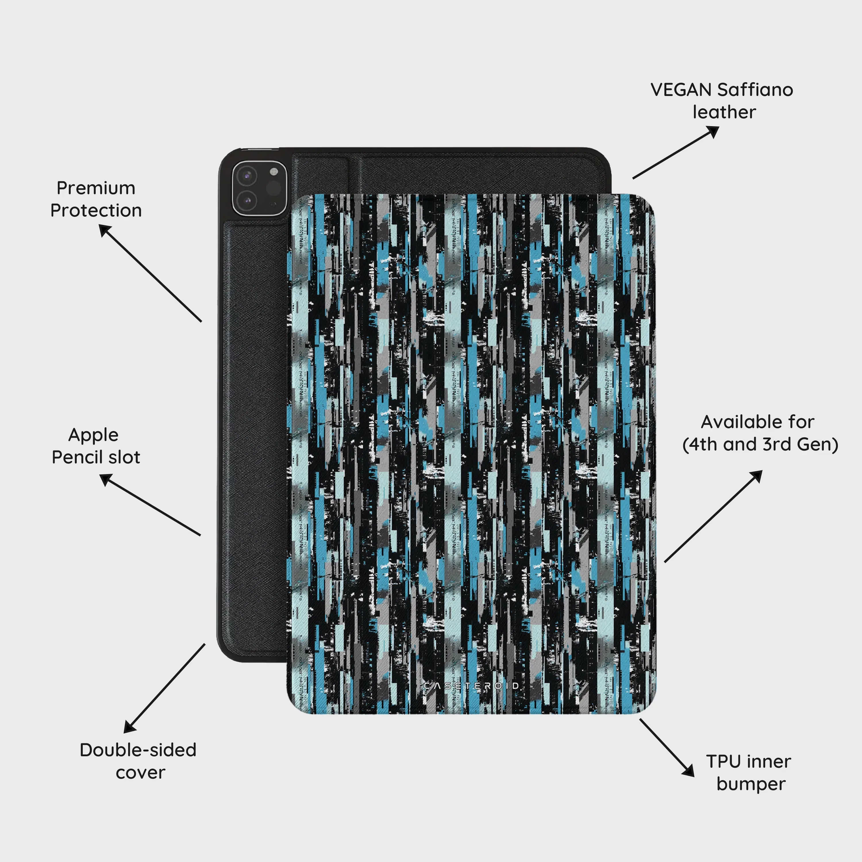 Glitch Matrix - iPad Pro 12.9 (4th/3rd Gen) Case