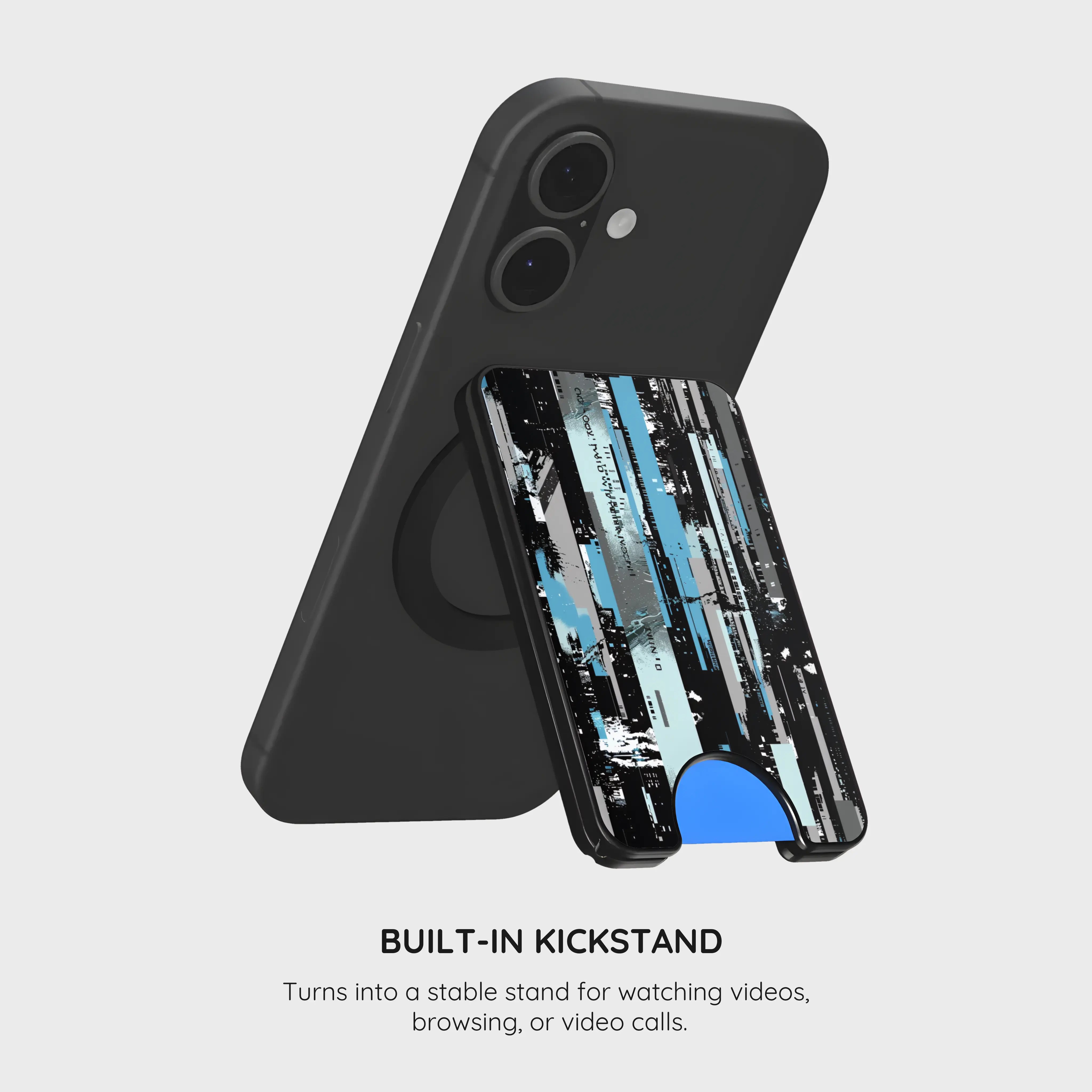 Glitch Matrix - Magnetic Wallet & Stand